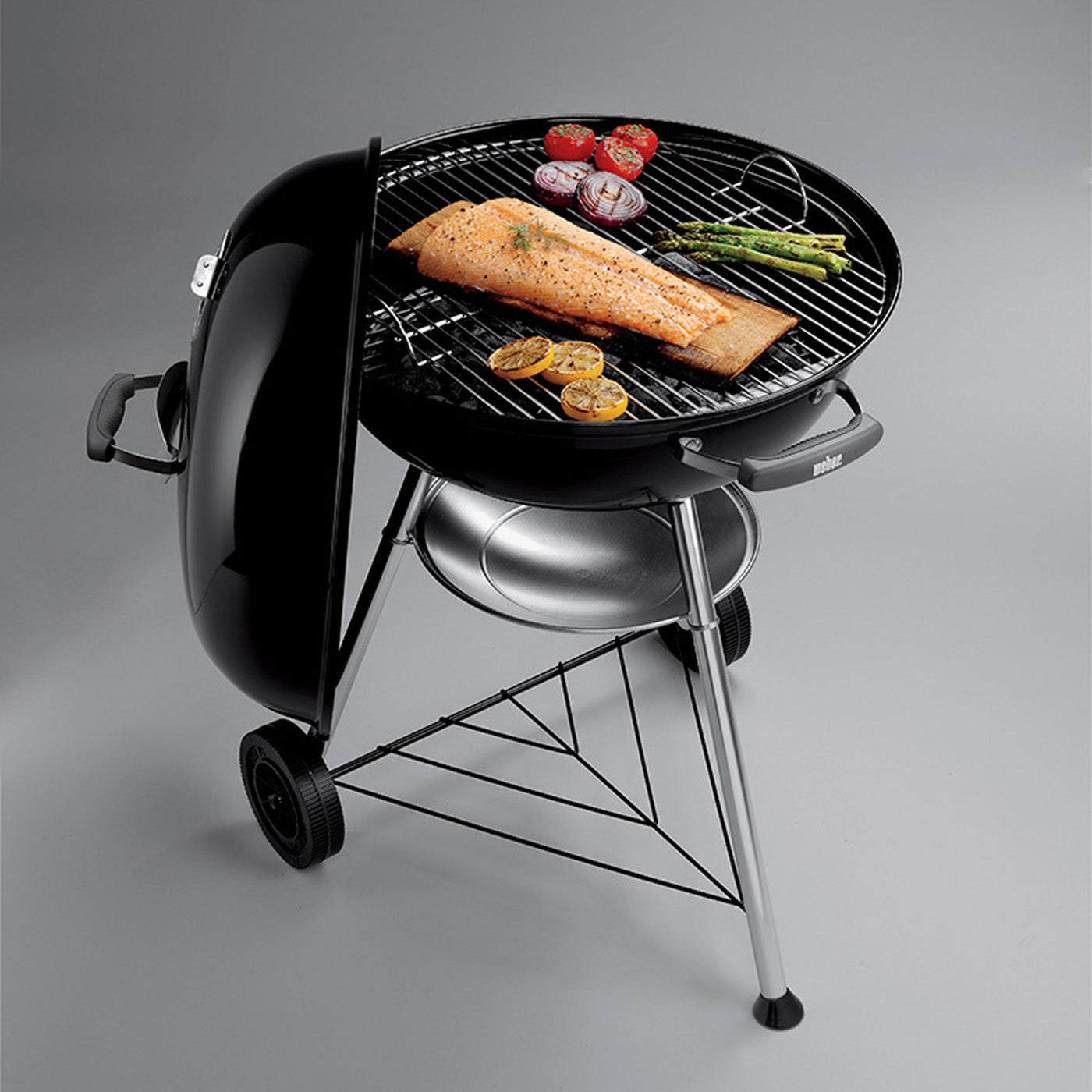 Weber Barbecue Kettle BBQ Grill Charcoal Portable Garden Large 57cm Black - Image 1