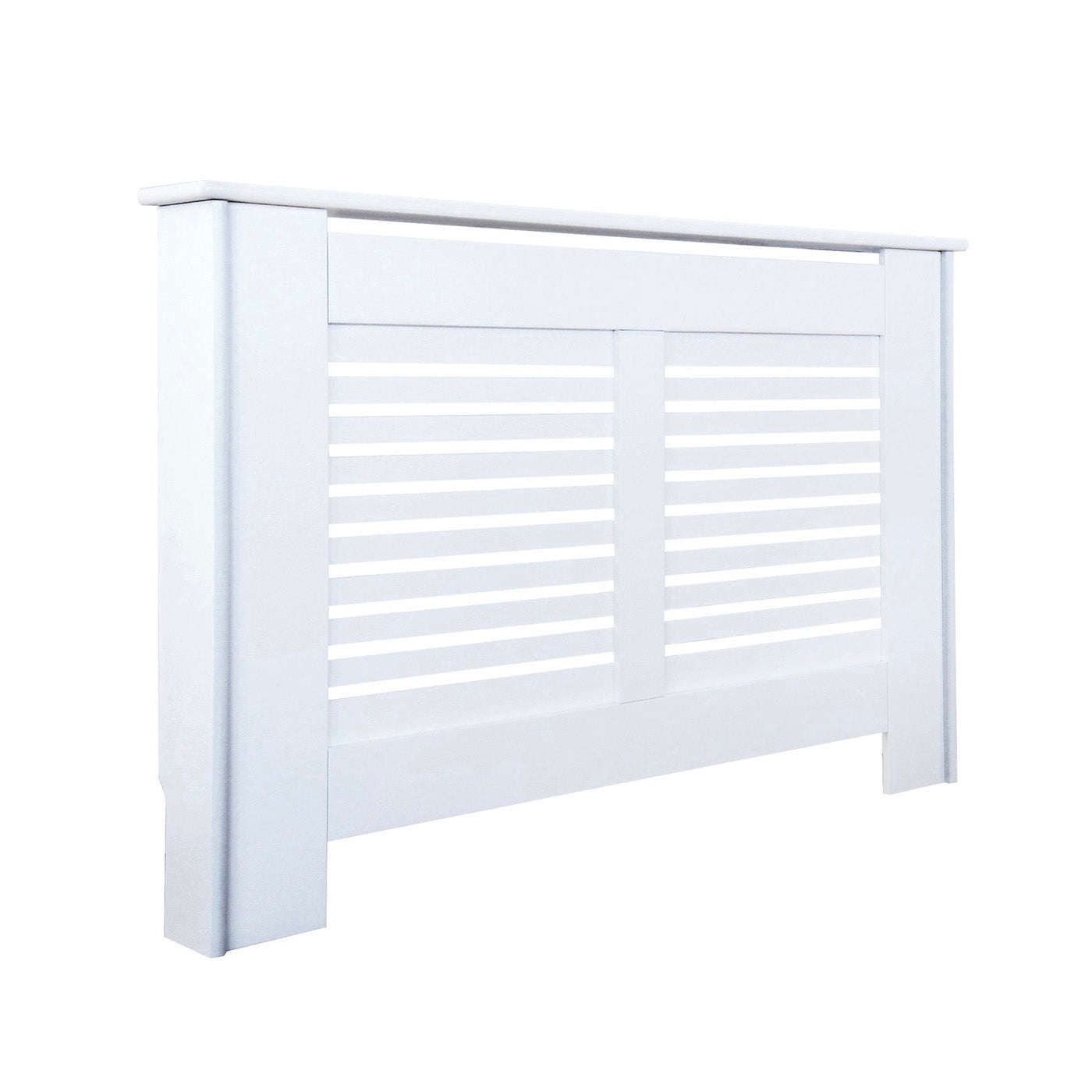 Colours Radiator Cover Wall Cabinet Small White Horizontal MDF Wood Furniture - Image 2