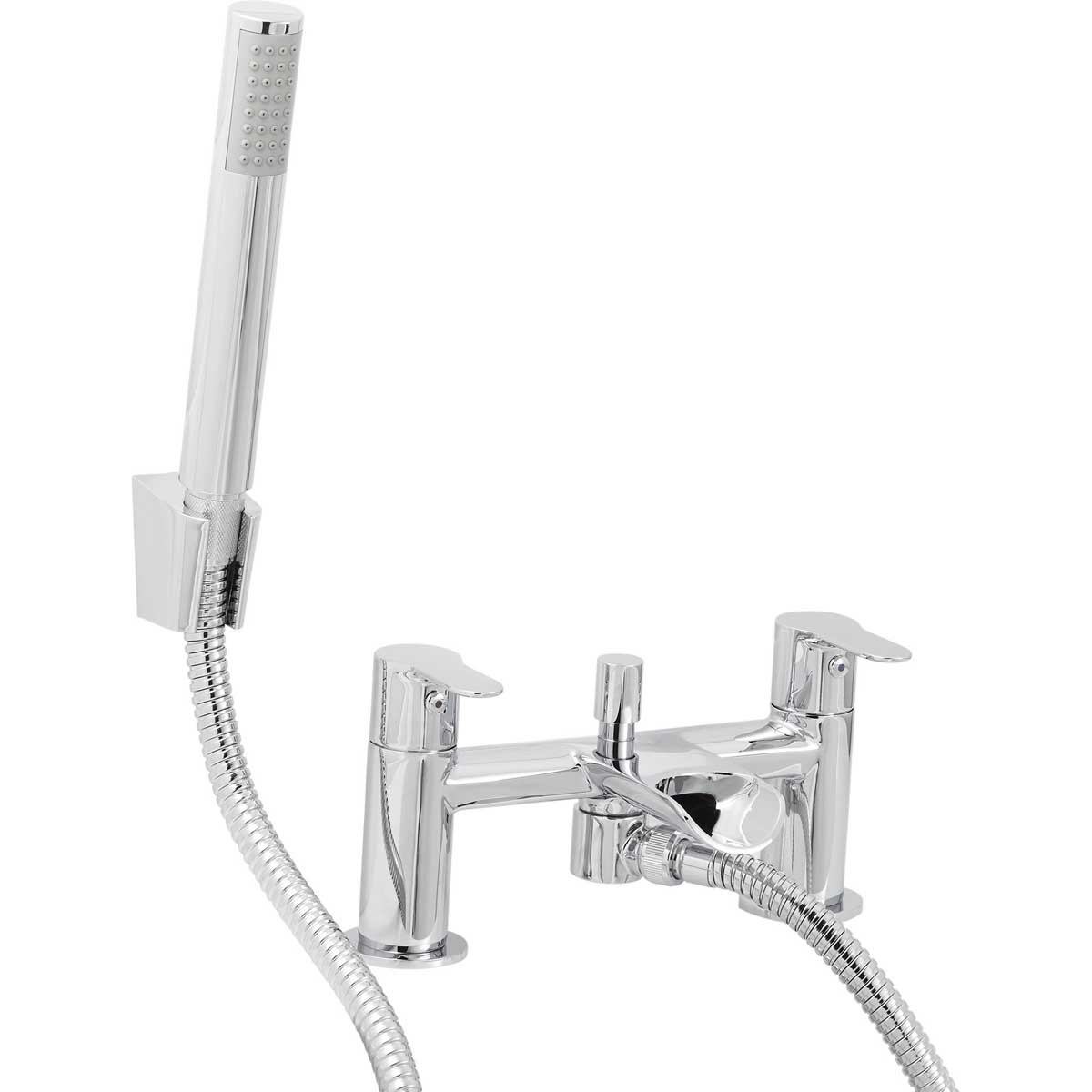 Bath Filler Tap Mixer And Hand Held Set Chrome ¼ Turn Bathroom Brass Modern - Image 3