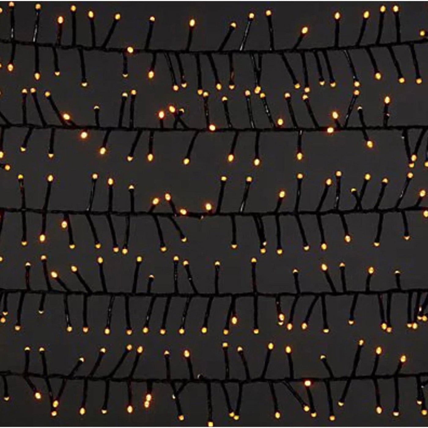 LED Christmas String Lights 2000 Warm White Timer Fairy Indoor Outdoor 37.5m - Image 1