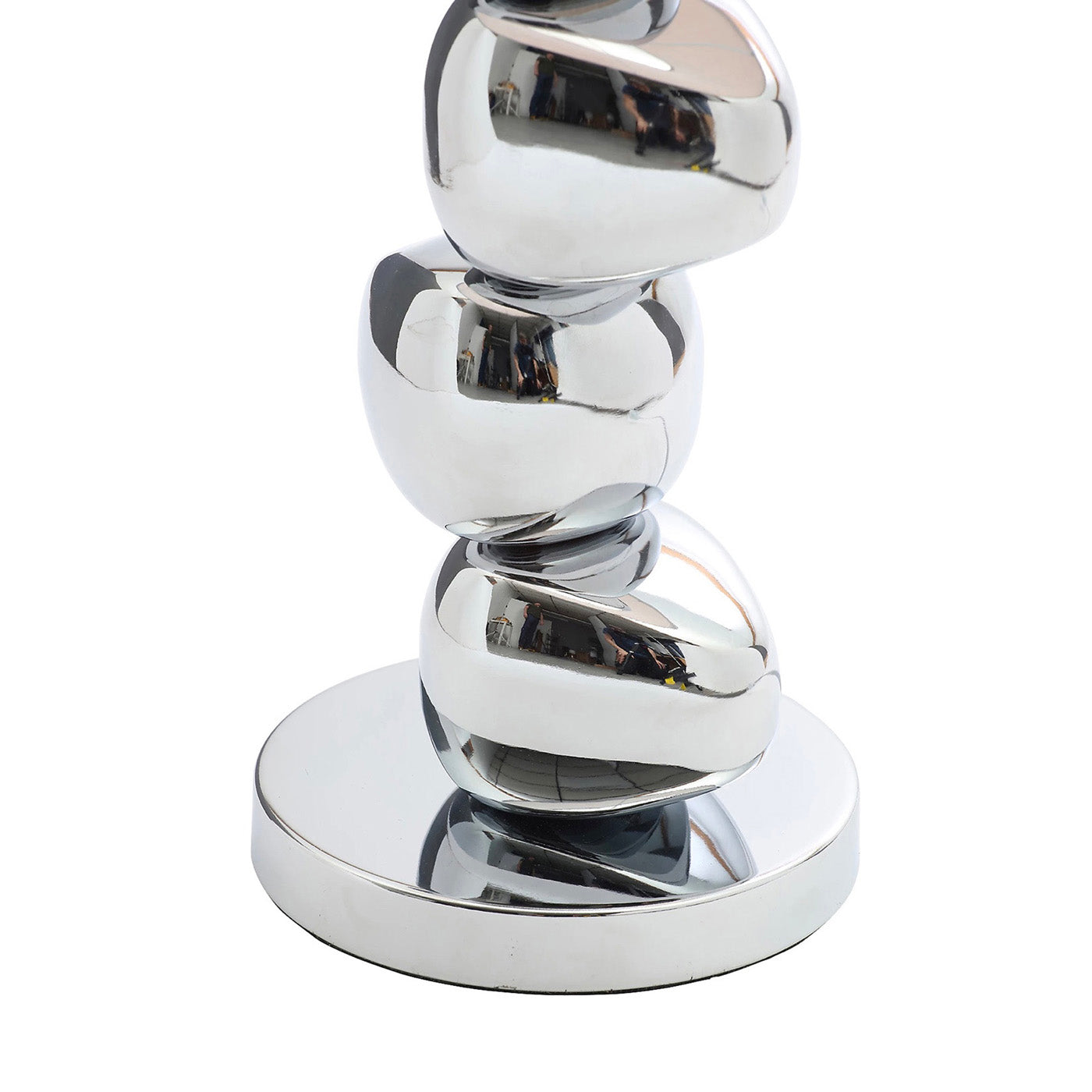 Inlight Table Light Himalia Pebble Polished Chrome Effect Bedroom Study Hallway - Image 4