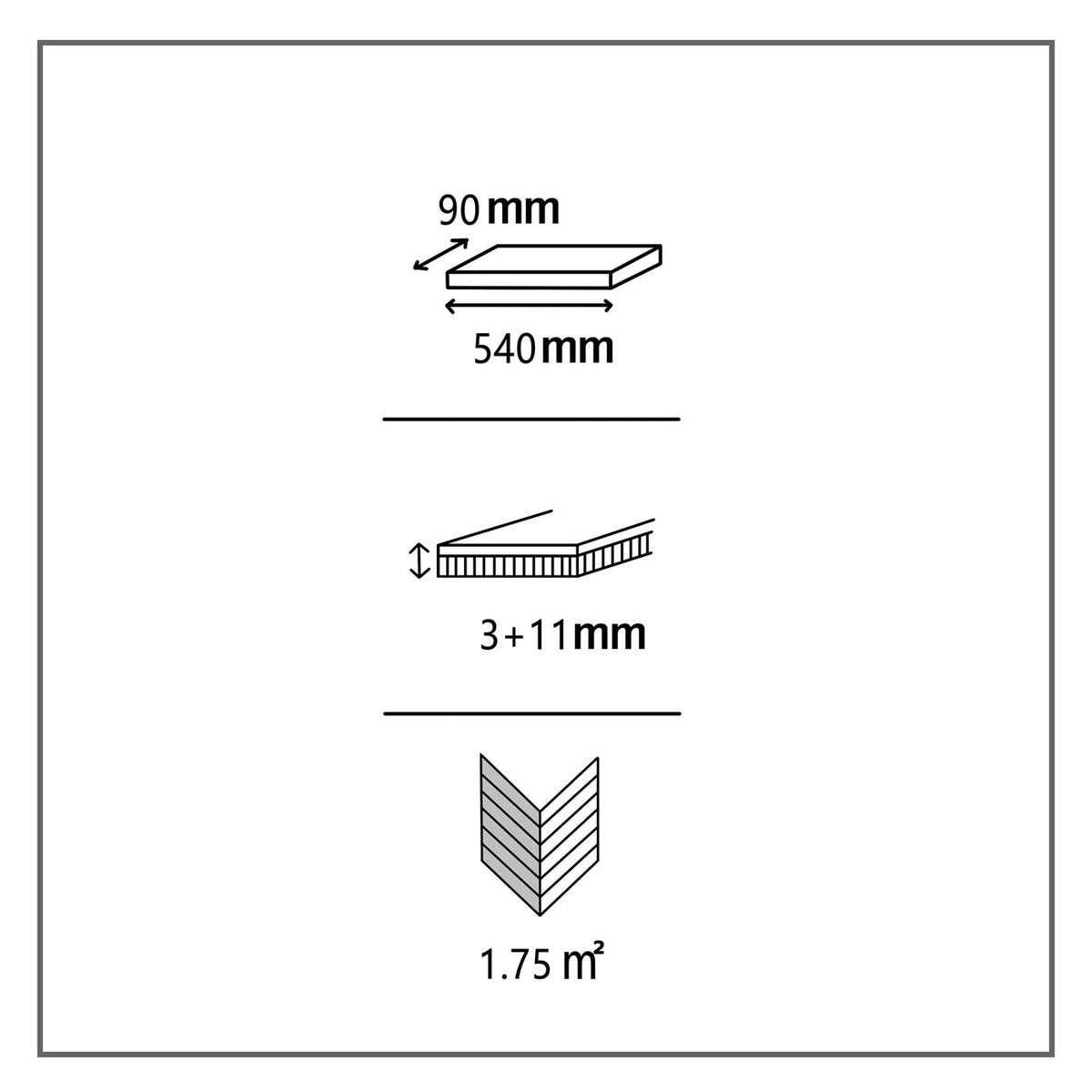 Eslov Oak Engineered Flooring Real Wood Top Layer Natural Effect T3mm 1.75m² - Image 3
