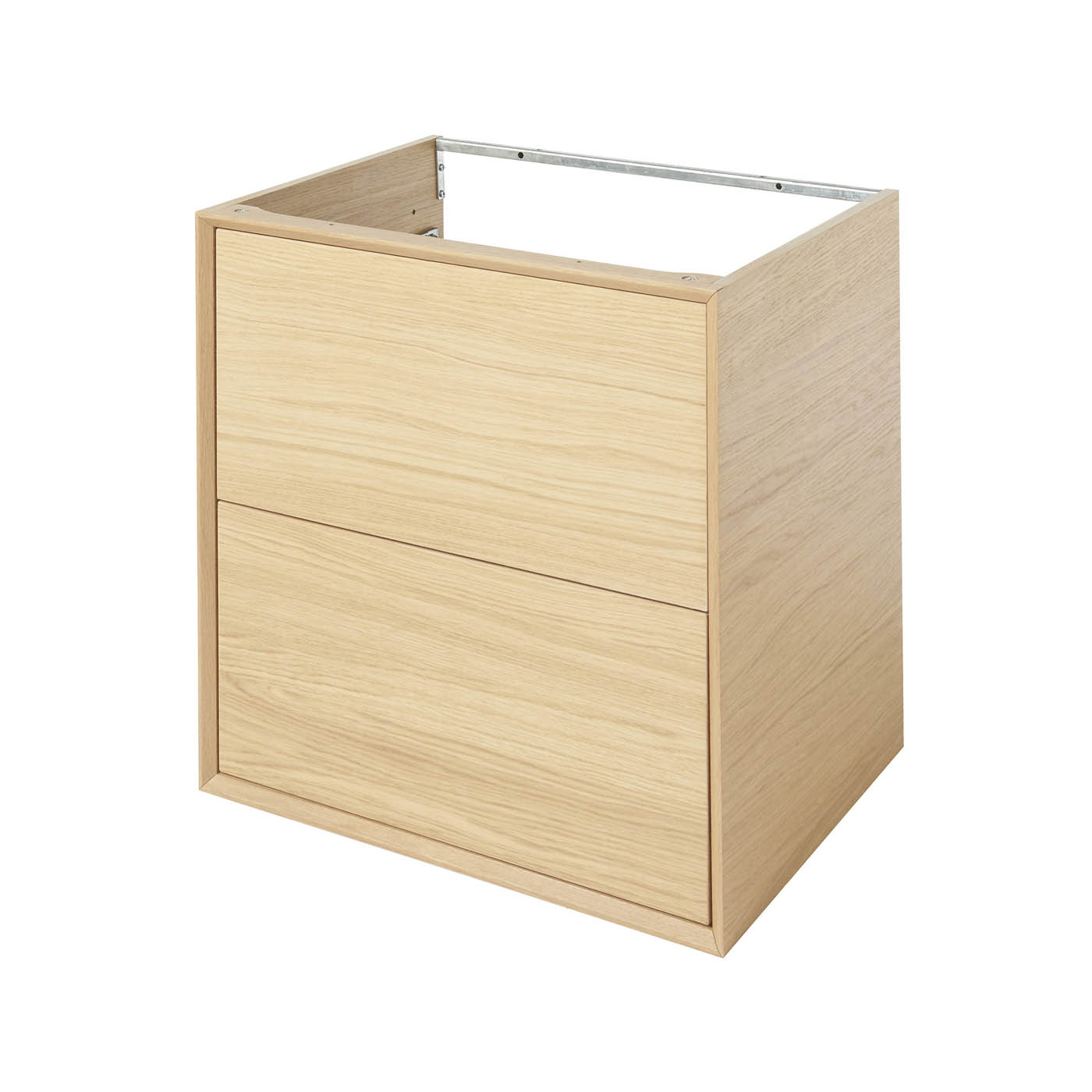 GoodHome Avela Matt Oak effect Wall-mounted Bathroom Vanity unit (H) 600mm (W) 600mm - Image 1