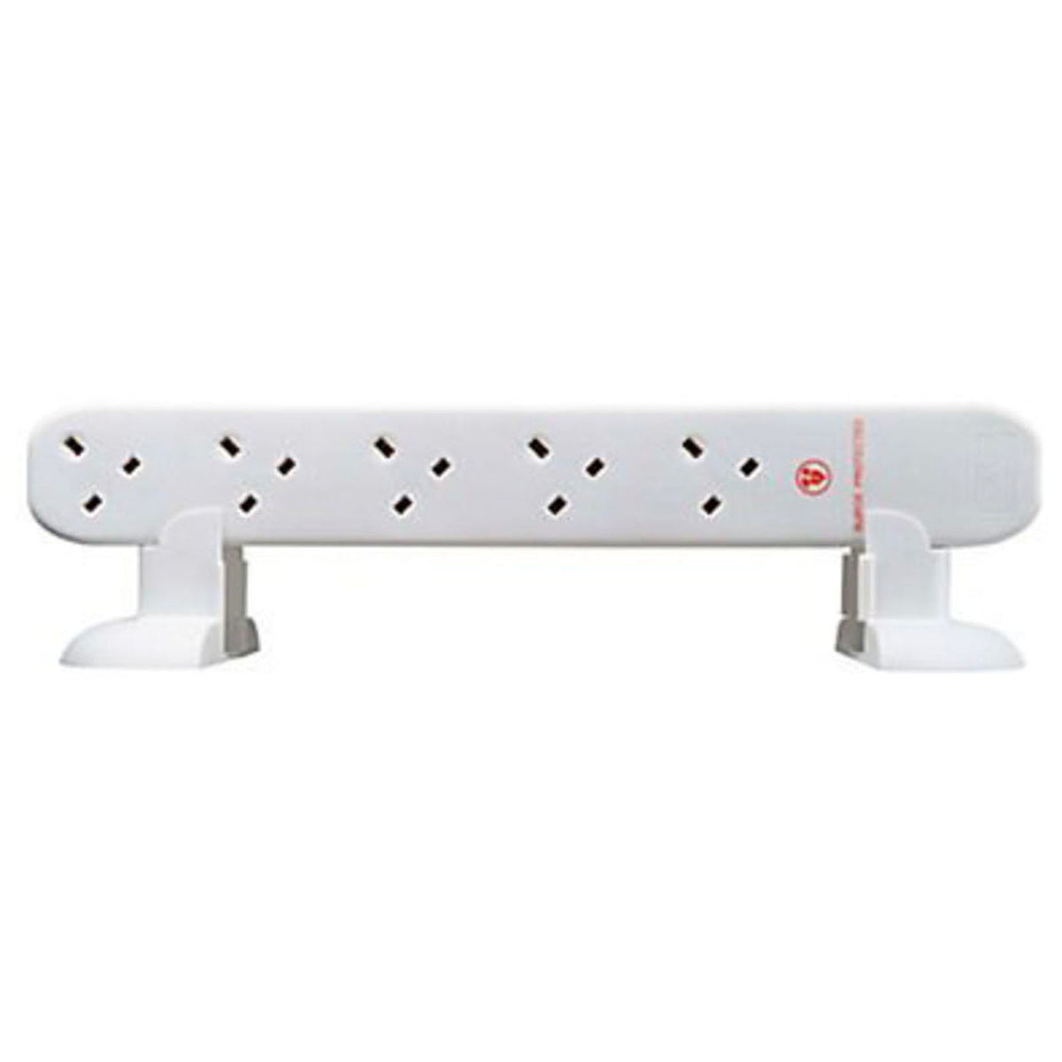 Masterplug Extension Lead 10 Socket Unswitched White 13A 2 USB Outlets Type A 1m - Image 4
