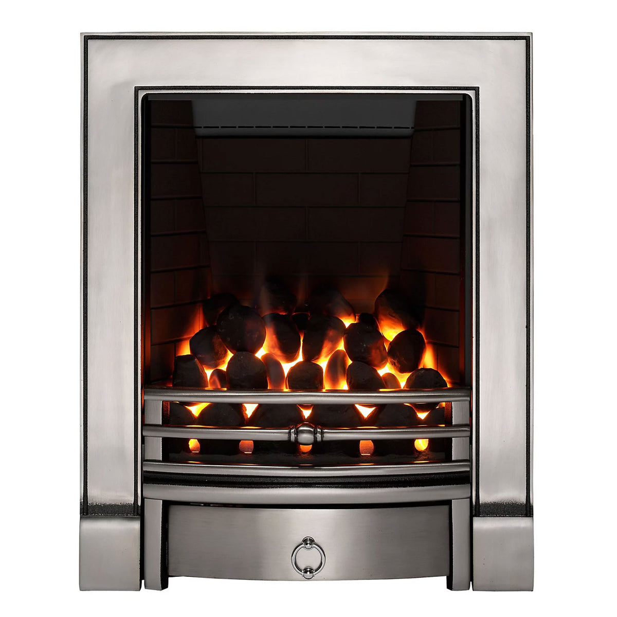 Focal Point Soho full depth Chrome effect Manual control 3.75kW Gas Fire - Image 1