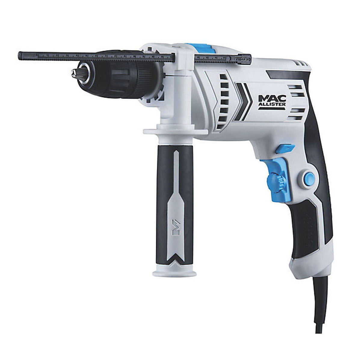 Mac Allister Hammer Drill Corded MSHD600 600W 240V Auxiliary Handle Carry Case - Image 1