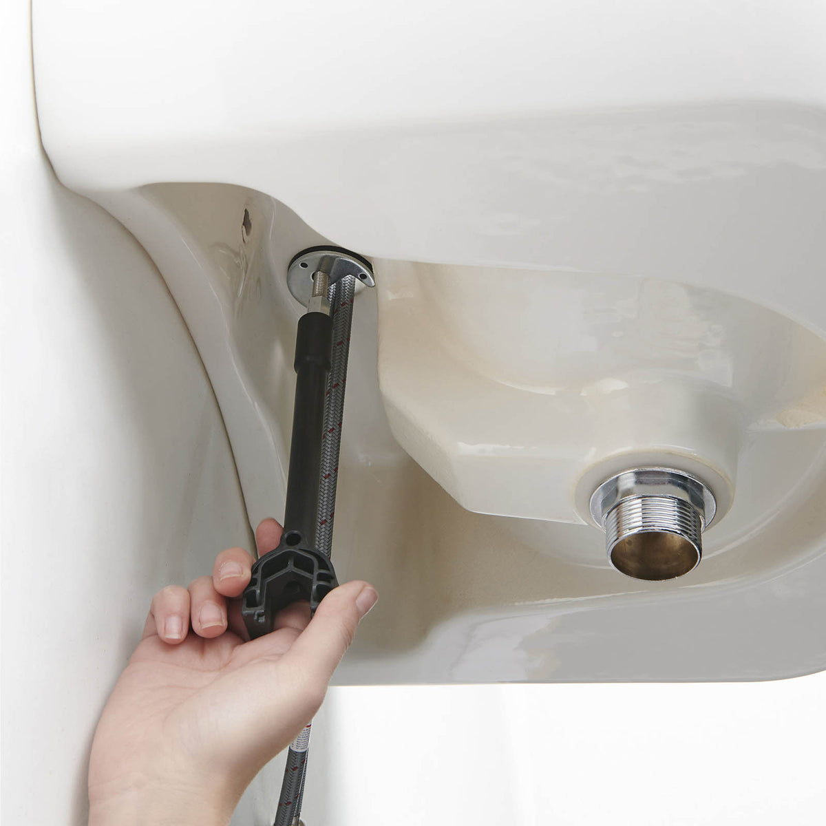Bathroom Basin Pillar Tap Chrome Lever ¼ Turn Ceramic Disk Hot Cold Pair - Image 4
