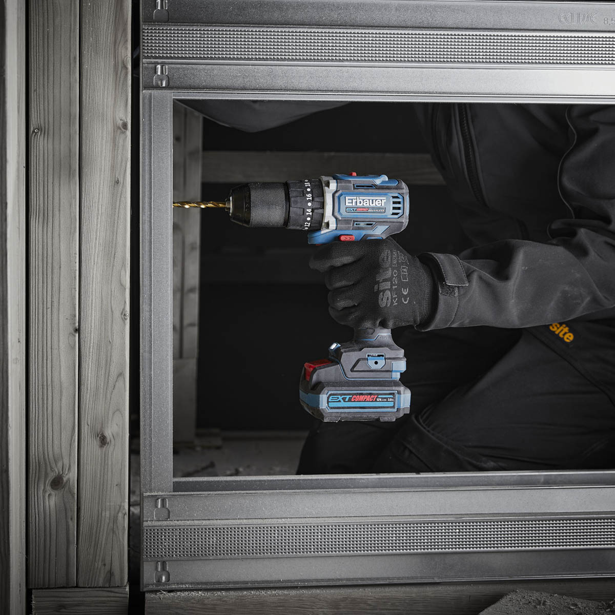 Erbauer Combi Drill Cordless 12V Li-Ion ECD12-Li-2 Brushless Compact Body Only - Image 3