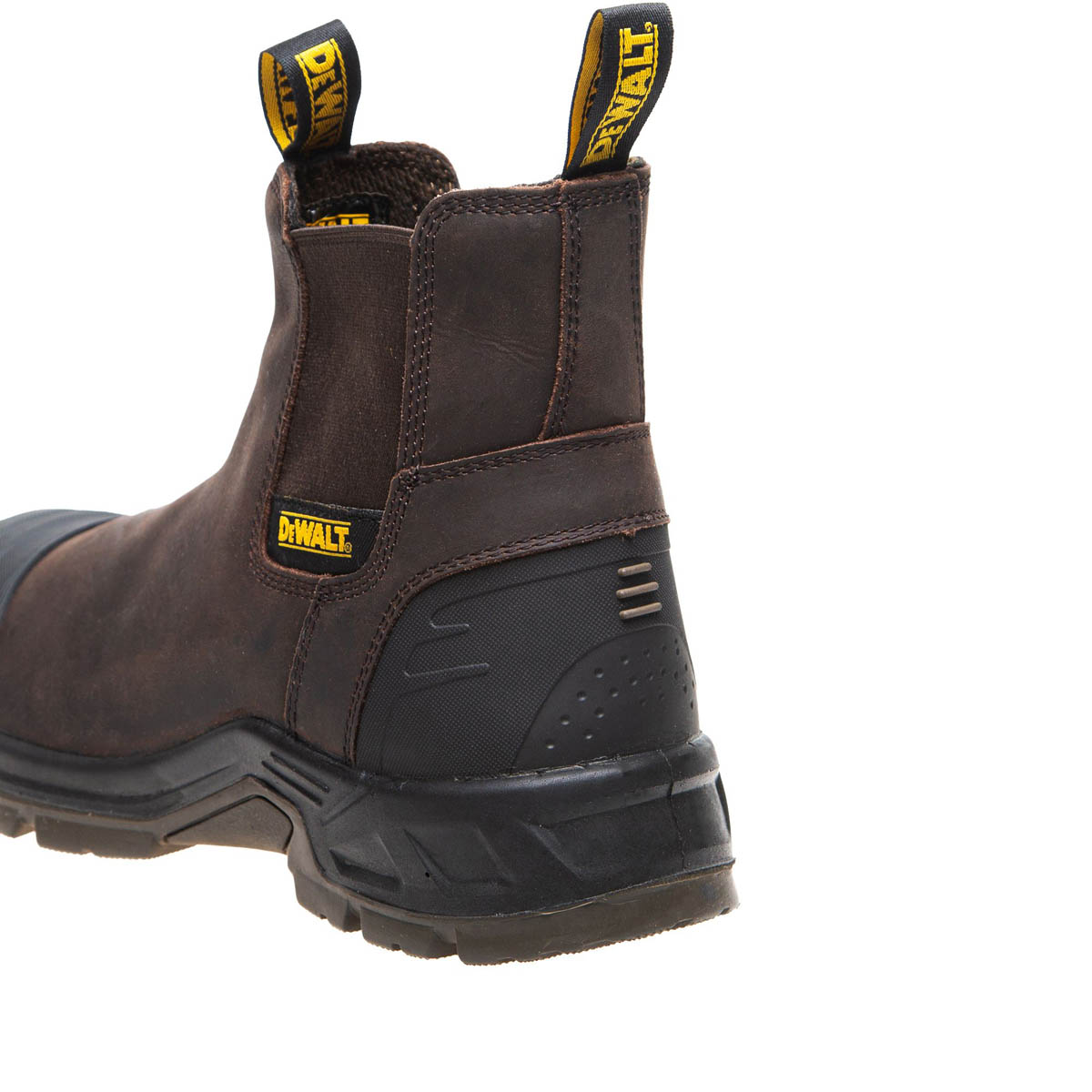 DeWalt Safety Dealer Boots Unisex Regular Fit Brown Slip On Steel Toe Size 11 - Image 6
