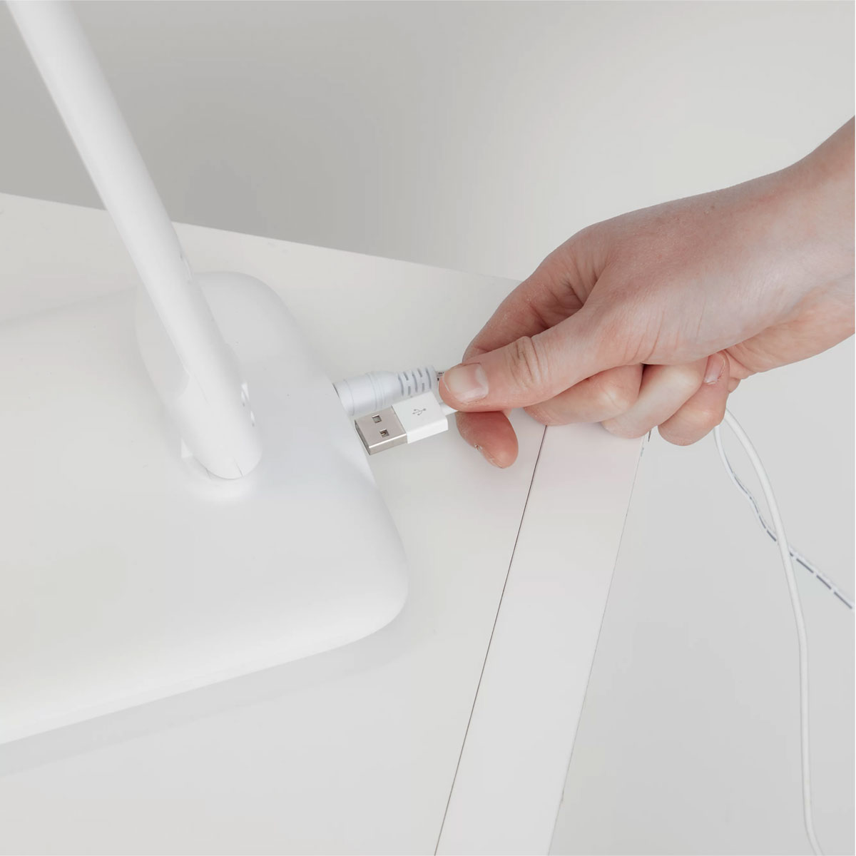 LED Table Desk Lamp Matt White Dimmable Digital Adjustable 600lm Modern (H)39cm - Image 7