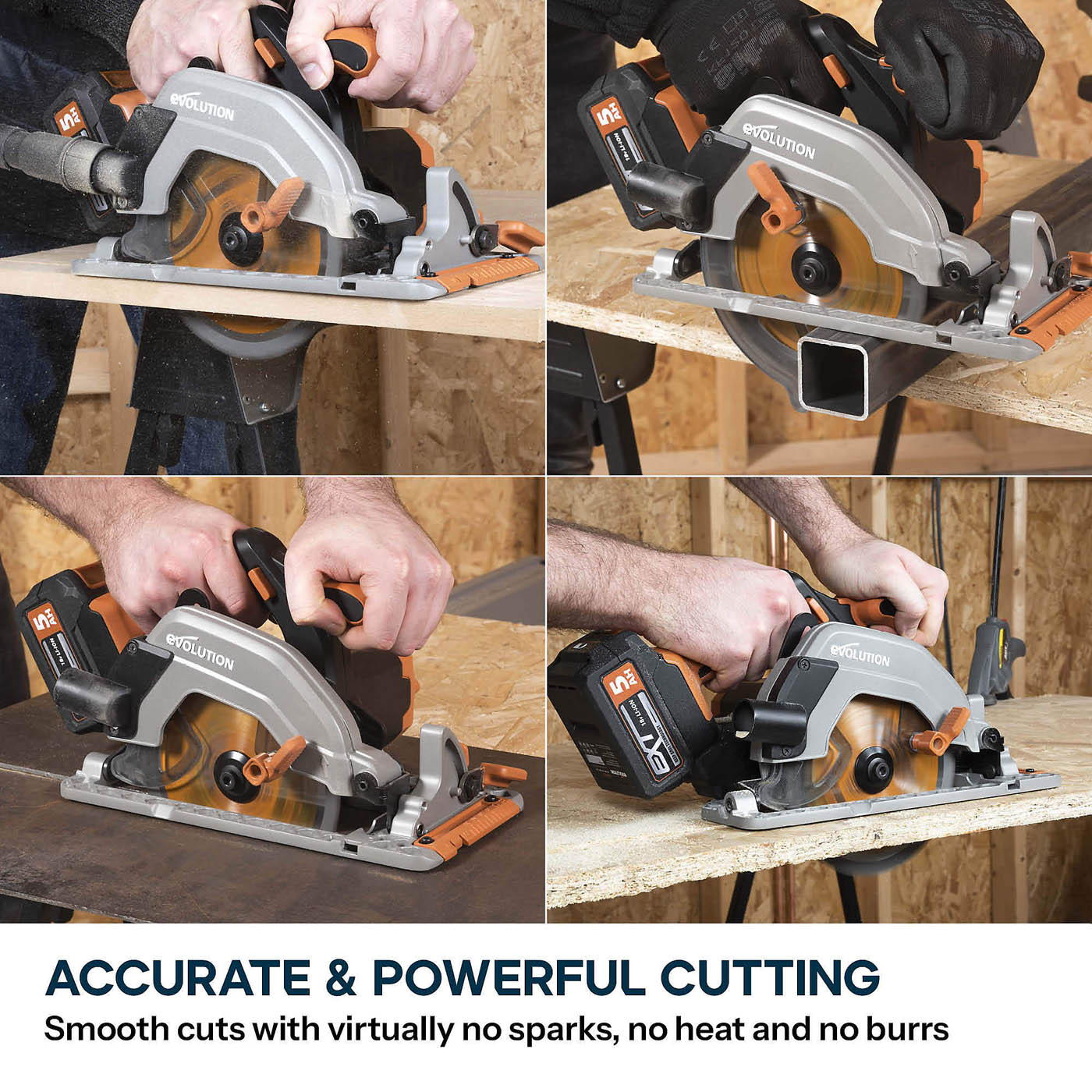 Evolution Circular Saw Cordless 18V Li-Ion R165CCS-Li 165mm Compact Body Only - Image 3