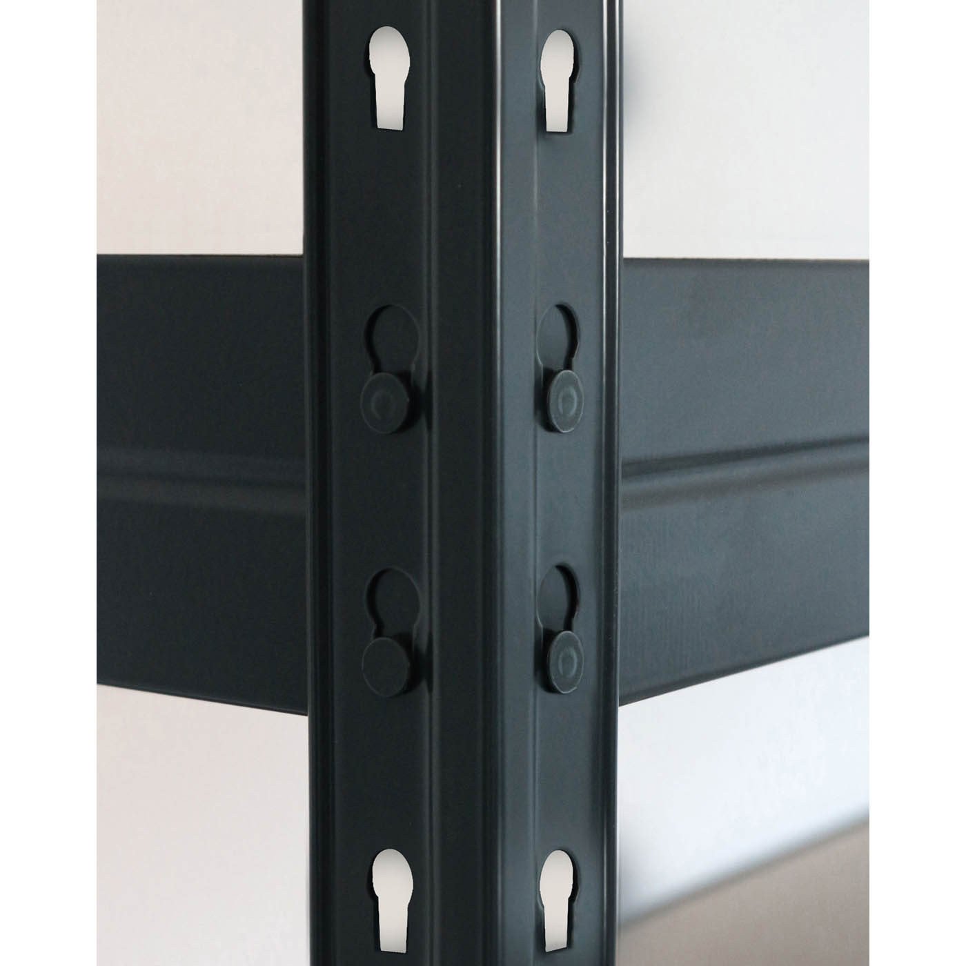 Shelving Unit 5 Tier HDF Steel Adjustable Garage (H)1800mm (W)1276mm (D)400mm - Image 6