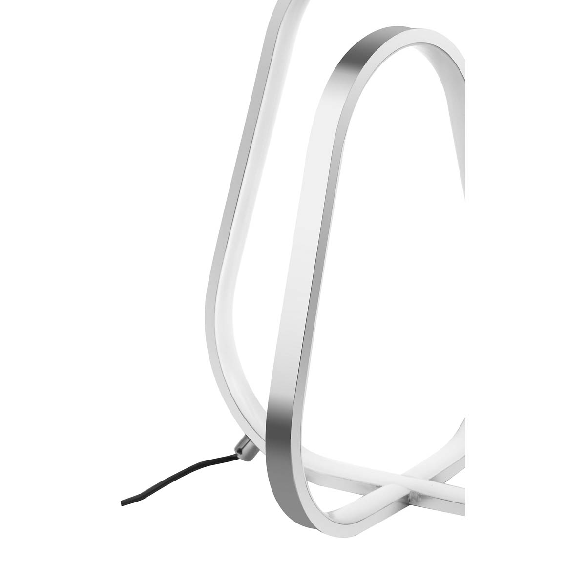 Table Lamp Integrated LED Twisted Pendant Polished Chrome Effect Dimmable Modern - Image 6