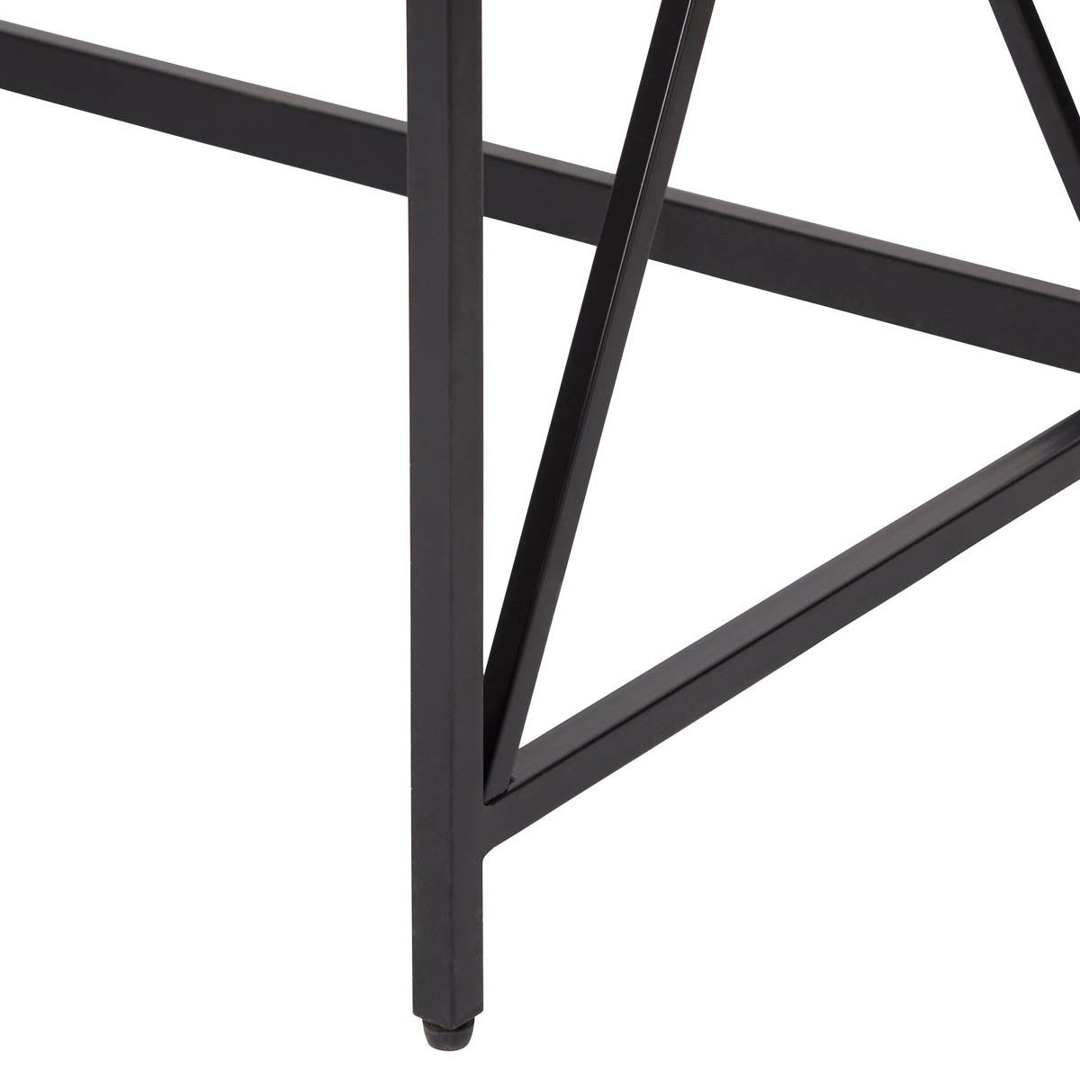 Folding Table Desk Office Computer Matt Walnut Effect Assembled 80cm - Image 1