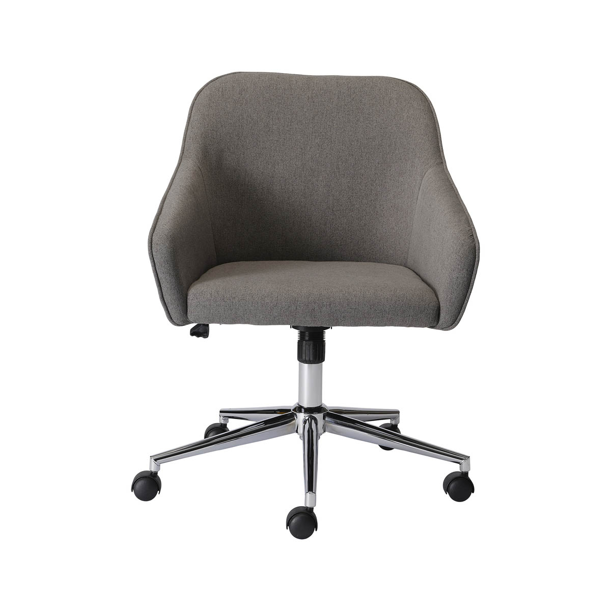 Arvor Office Chair Dark Grey Linen Effect Adjustable (H)945mm (W)620mm (D)640mm - Image 2