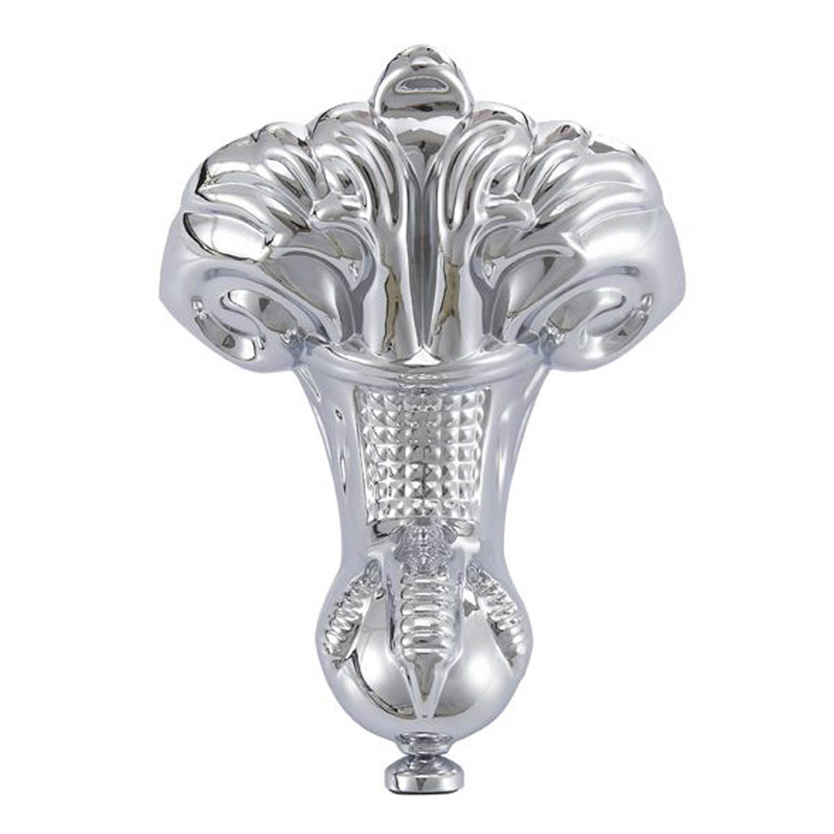 Bath Feet Aluminium Duchess DE Traditional Silver Effect Bathroom Pack Of 4 - Image 2