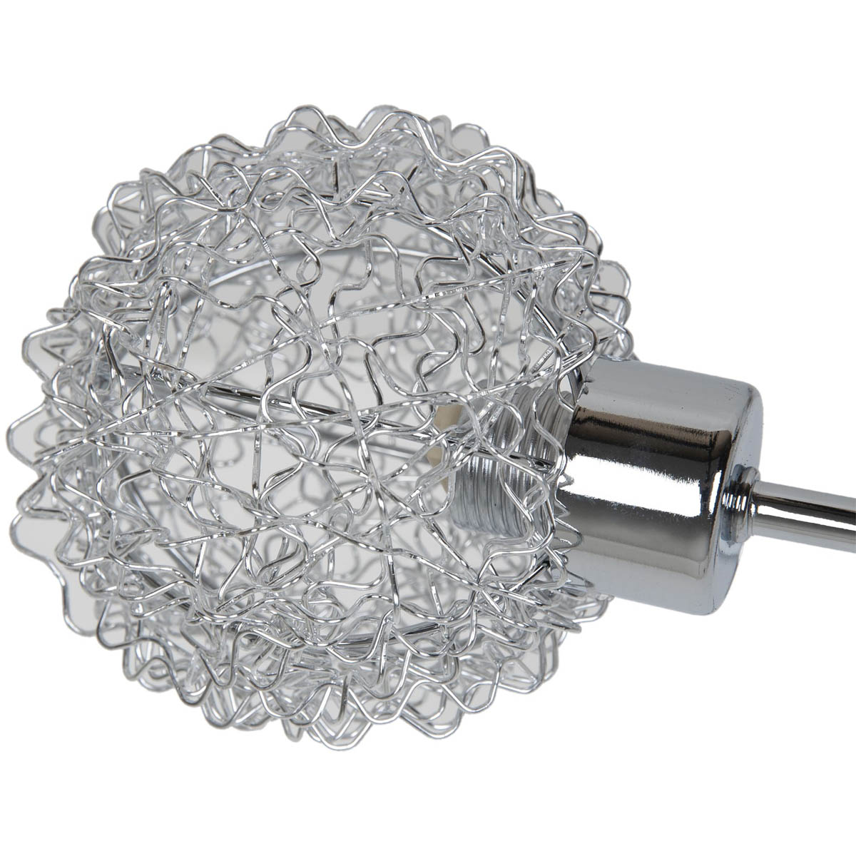 Ceiling Light 5 Lamp LED Chrome Twisted Crystal Decoration Glass Metal Modern - Image 6