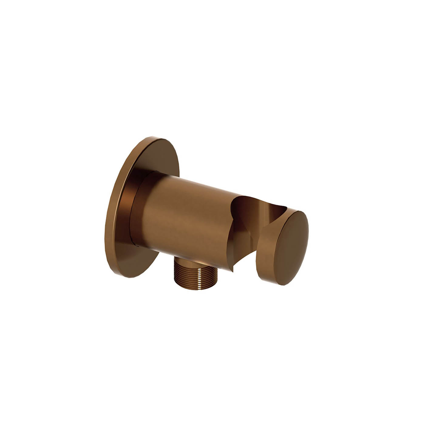 Aquadry Outlet Shower Head Side Holder Brushed Bronze Effect Wall Mounted - Image 1