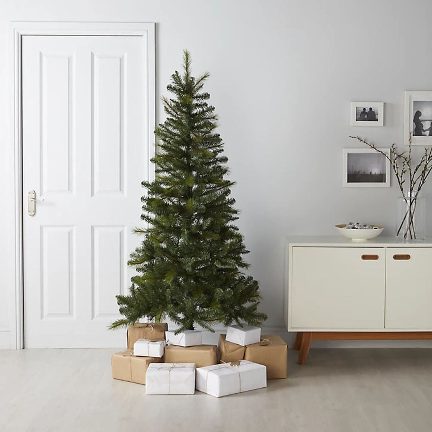 Christmas Tree 6ft Artificial Green With Stand Indoor Traditional Home Decor - Image 1