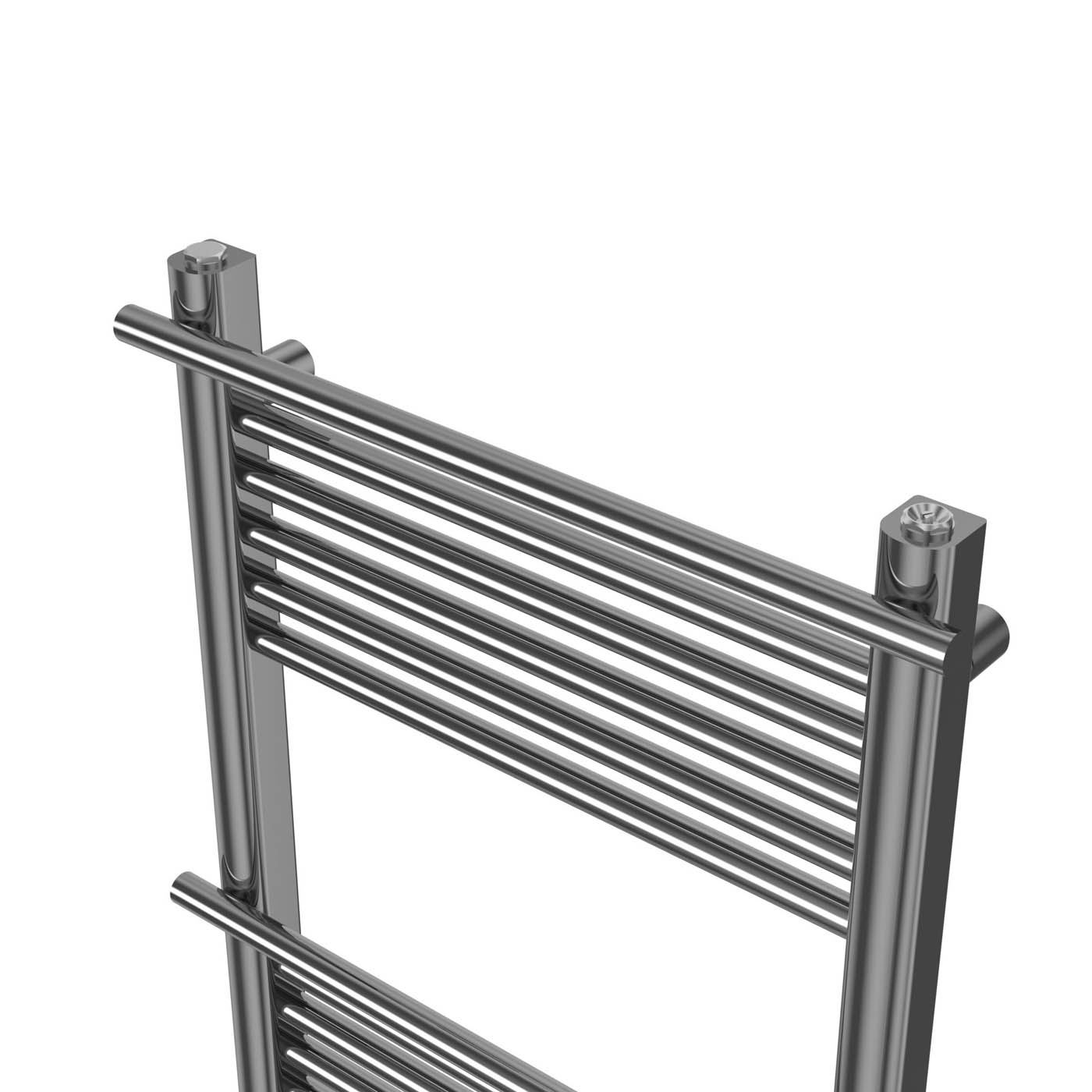 Towel Rail Radiator Chrome Effect Vertical Flat Bathroom Ladder (W)534x(H)1182mm - Image 4