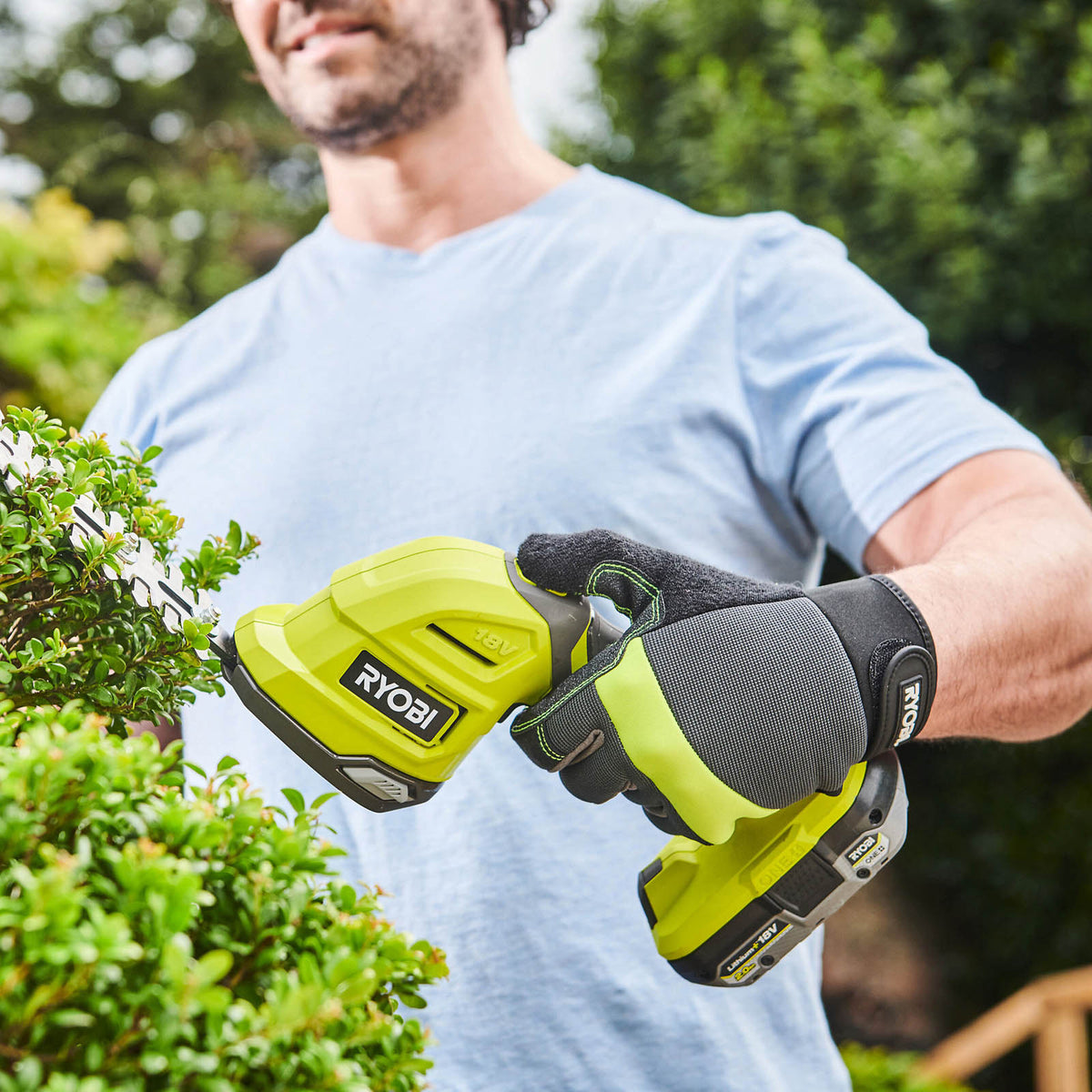 Ryobi Shrub And Grass Shear 2IN1 Cordless 18V RY18GSA-0 120mm Compact Body Only - Image 5