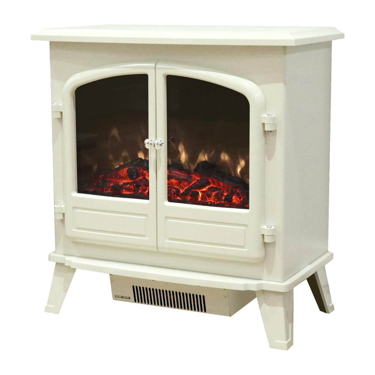 Focal Point Electric Stove 1850W Matt Cream Freestanding Heater Traditional - Image 1