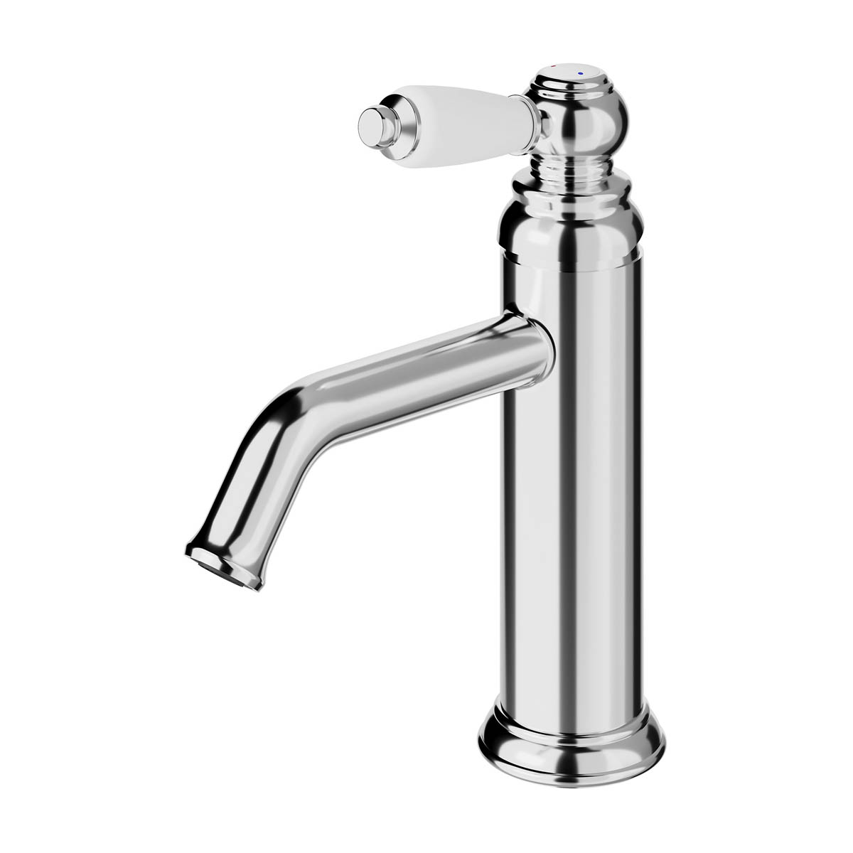 Bathroom Basin Tap Mono Mixer Chrome Single Lever Brass Traditional Faucet - Image 2