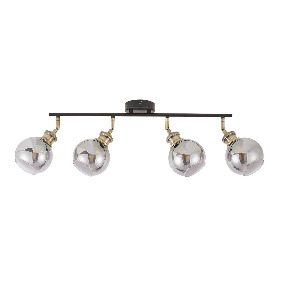 Ceiling Spotlight Muti Arm Kitchen Dining Room Industrial Round Glass Shades - Image 1