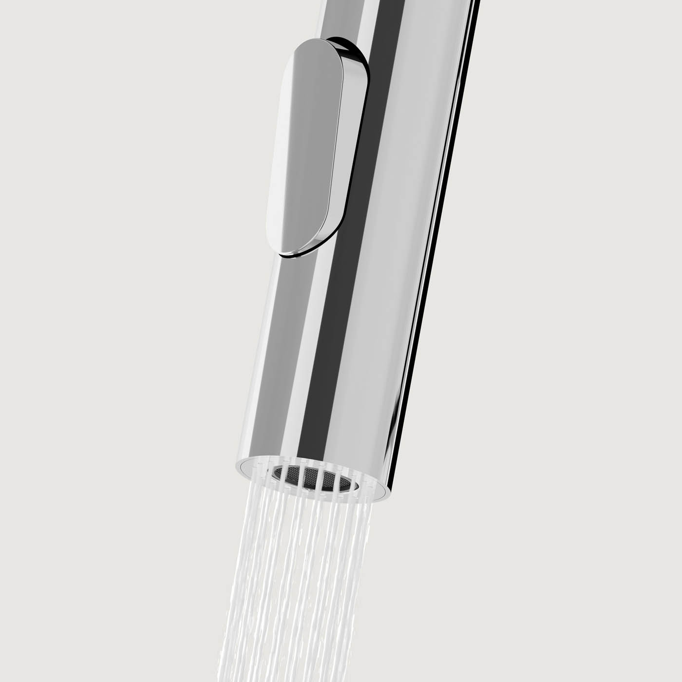 Kitchen Tap Mixer Chrome Single Lever Spring Neck Swivel Spout Modern Faucet - Image 2