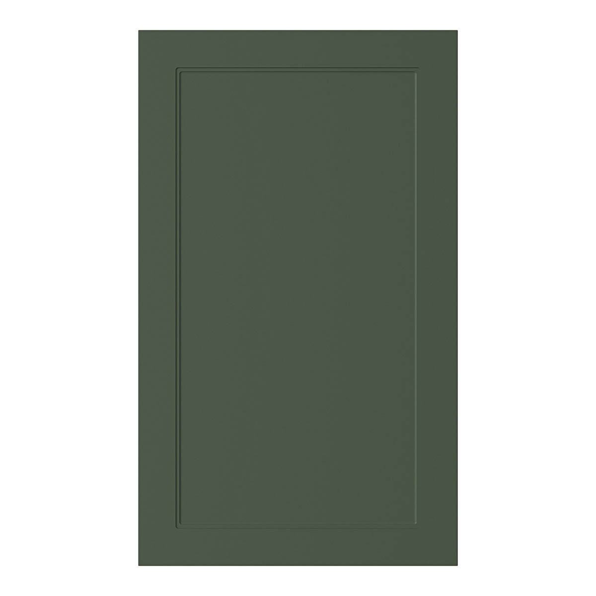 GoodHome Larder Cabinet Door Matt Dark Green Shaker (W)600mm (H)1001mm (T)18mm - Image 1