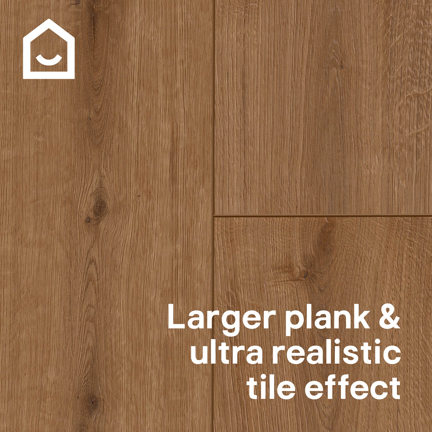GoodHome Italo Walnut Oak effect Textured Click vinyl Planks, 2.36m² - Image 2