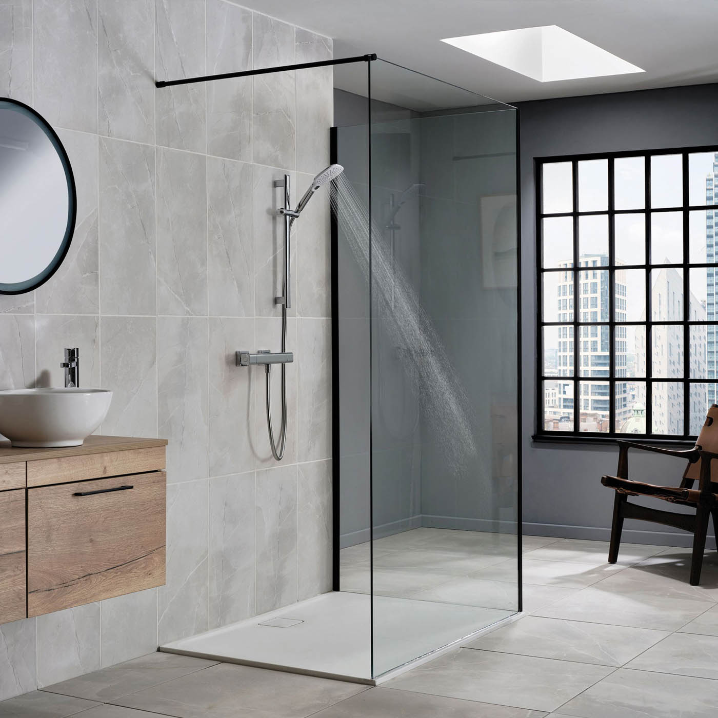 Triton Thermostatic Mixer Shower Velino Chrome Wall-mounted & 1.5m hose length - Image 4