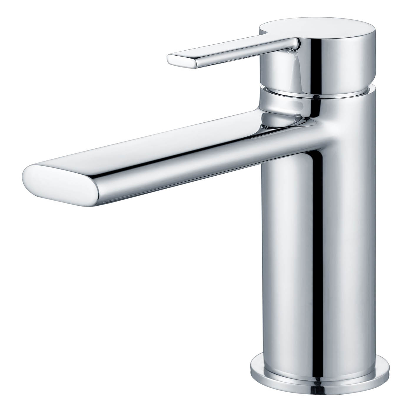 Bathroom Basin Tap Mixer Chrome Single Lever ¼ Turn Clicker Waste Modern - Image 1