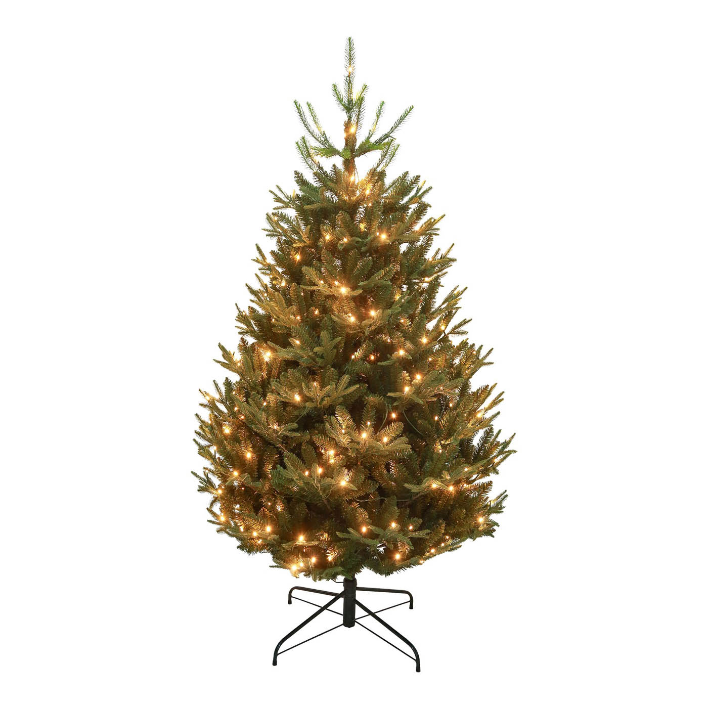 Christmas Tree Green Pre-lit Artificial Full Fraser Fir Warm White Indoor 6ft - Image 2