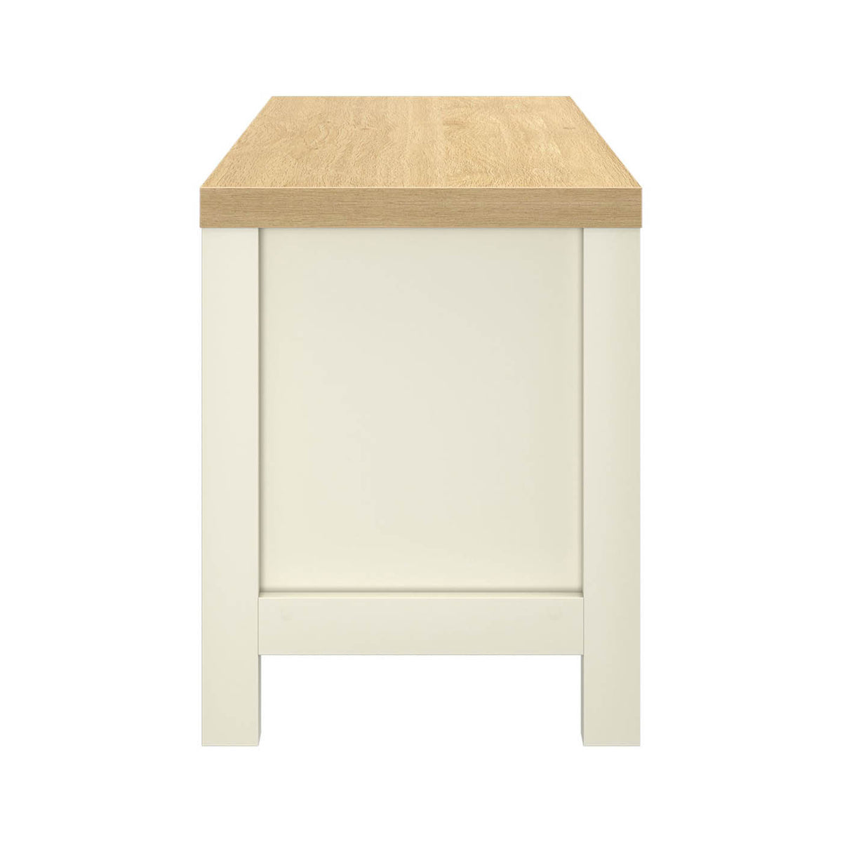 Cube Shelving Unit 3 Compartments Oak Effect Contemporary (H)493mm (W)390mm - Image 5