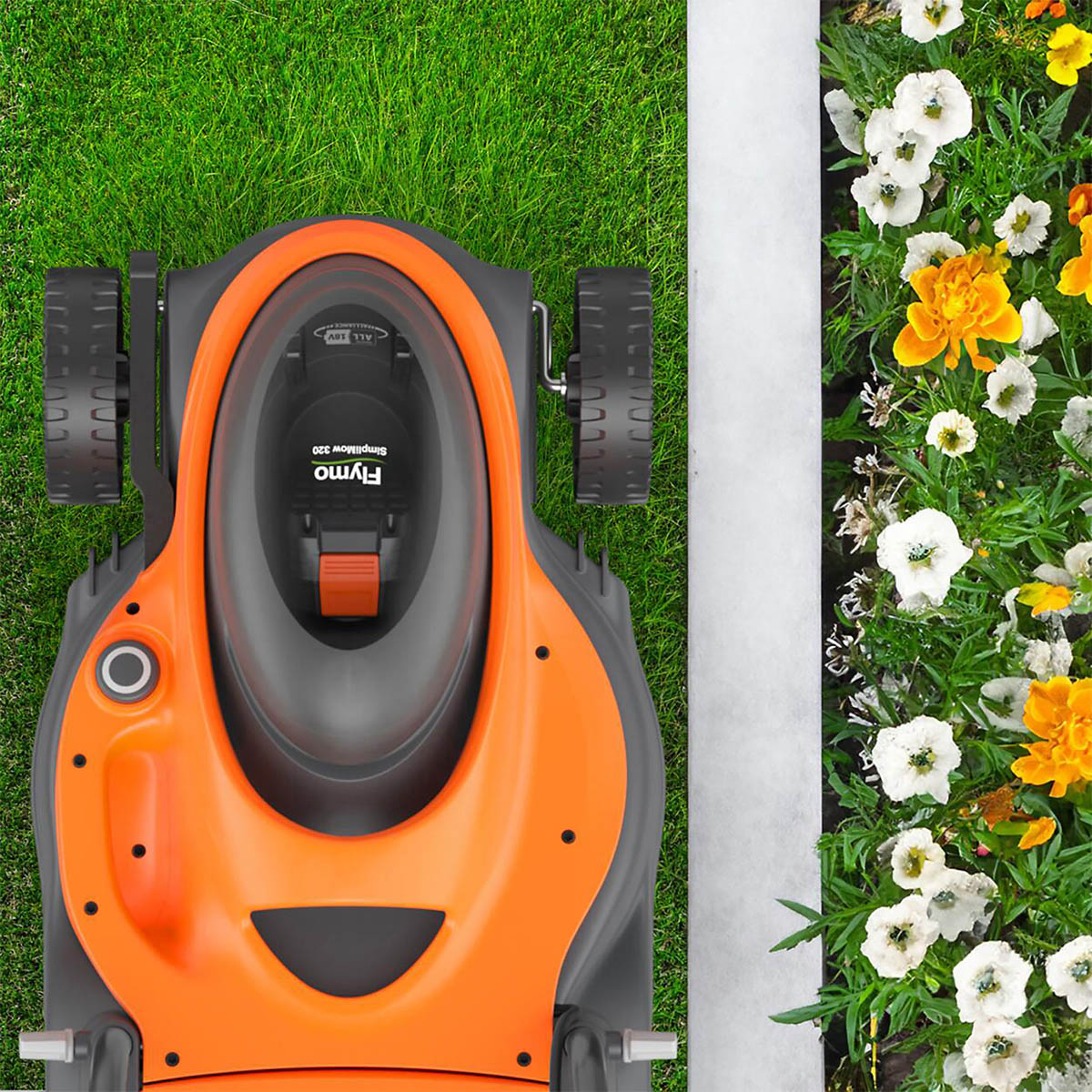 Flymo Lawnmower Cordless 18V 4Ah Li-ion 18VSimplimow320Kit Rotary Grass Cutter - Image 4