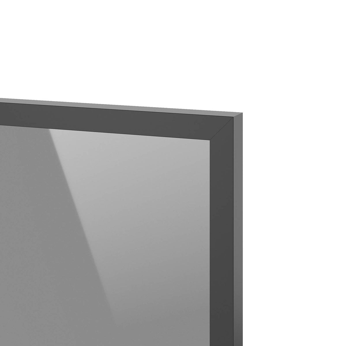 GoodHome Winterana Matt black Glazed Standard Cabinet door (W)400mm (H)715mm (T)20mm - Image 3