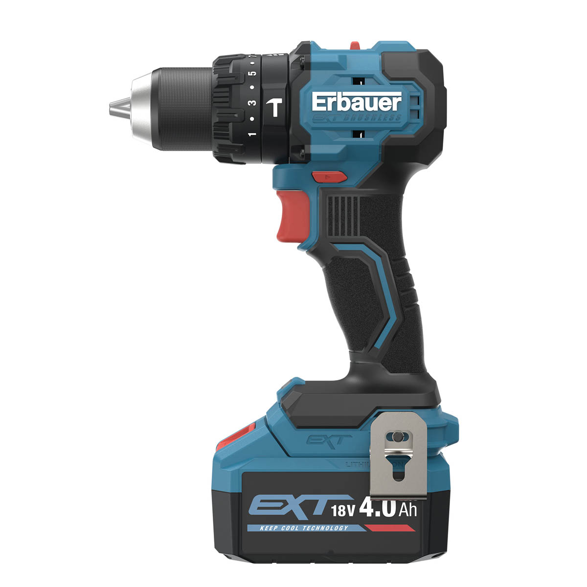 Erbauer Combi Drill ERI1092COM Cordless Compact 18V Li-Ion EXT Keep Cool - Image 2
