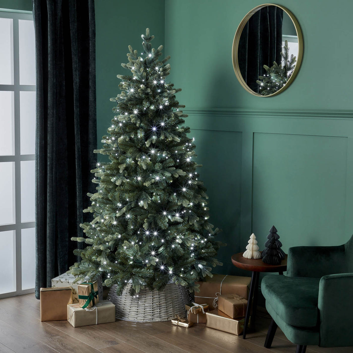889 LED Christmas String Lights 720 Ice White Timer Indoor Decoration - Image 8