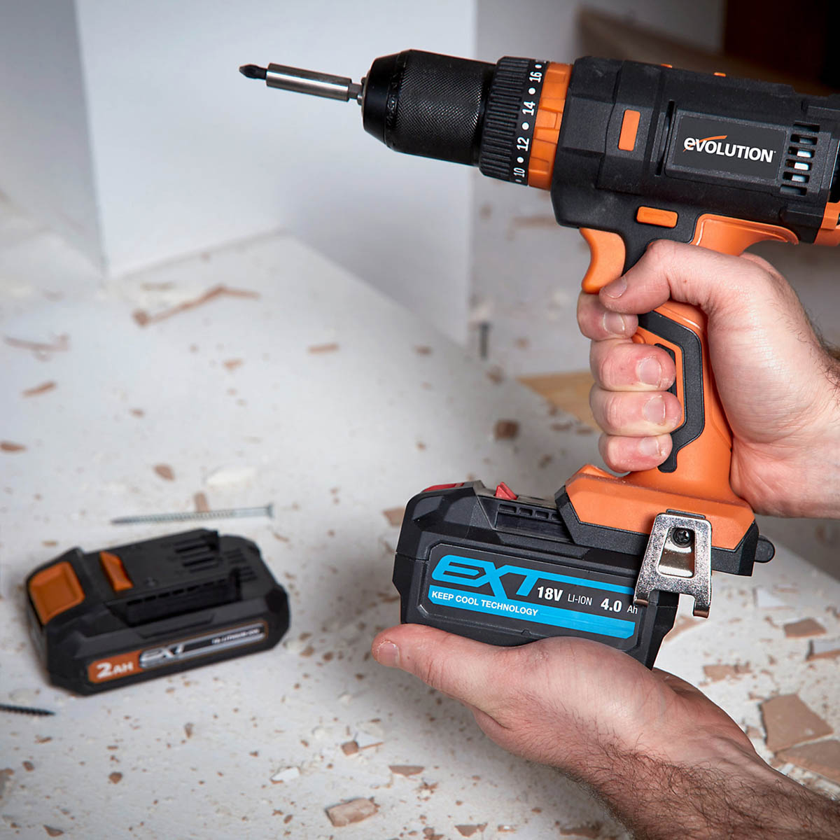 Evolution Combi Drill R13CMB-Li Cordless LED Powerful Compact 18V Li-ion 2Ah - Image 2