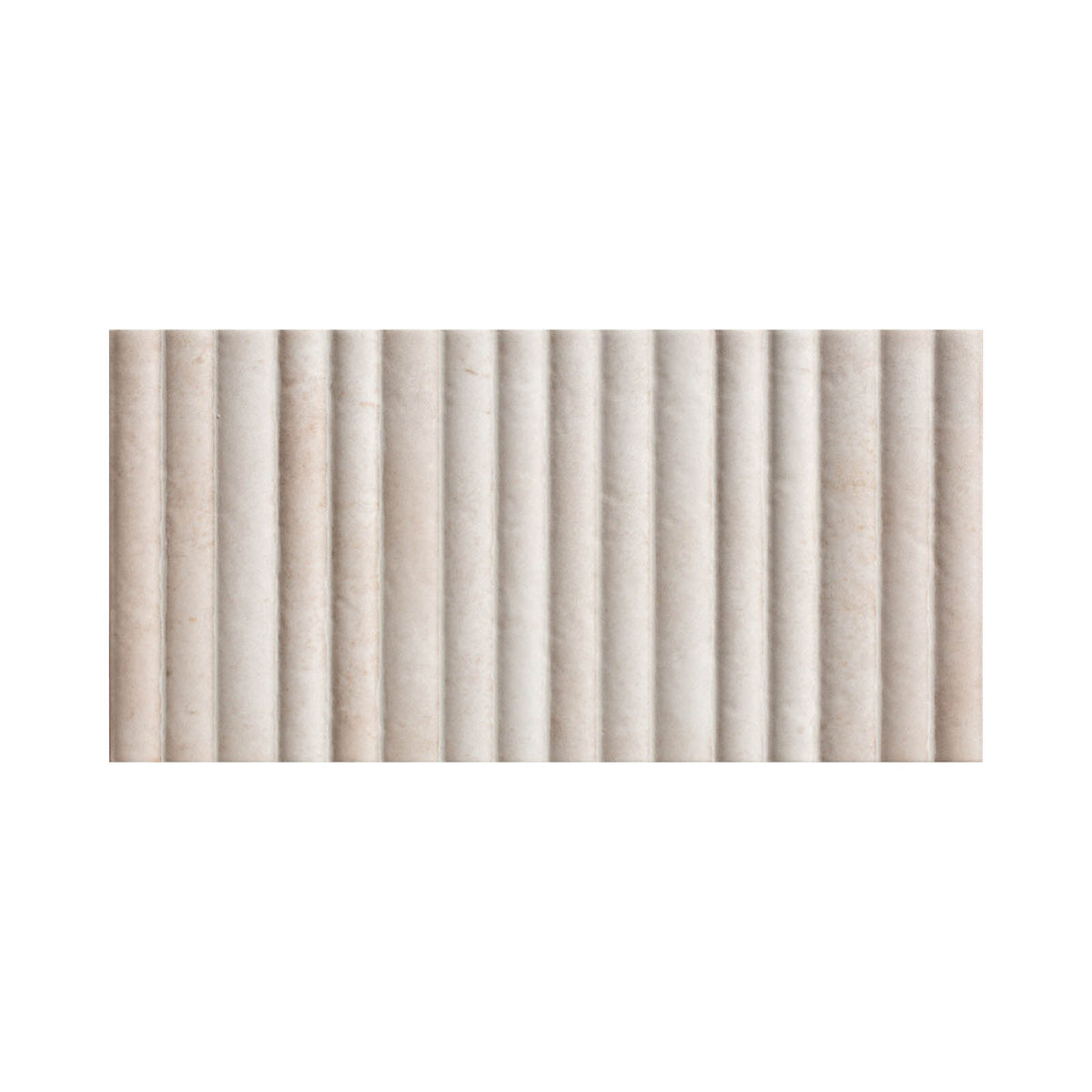 Wall Tile Cream Gloss Furrow Metallic Effect Embossed Ceramic Indoor Pack Of 20 - Image 3