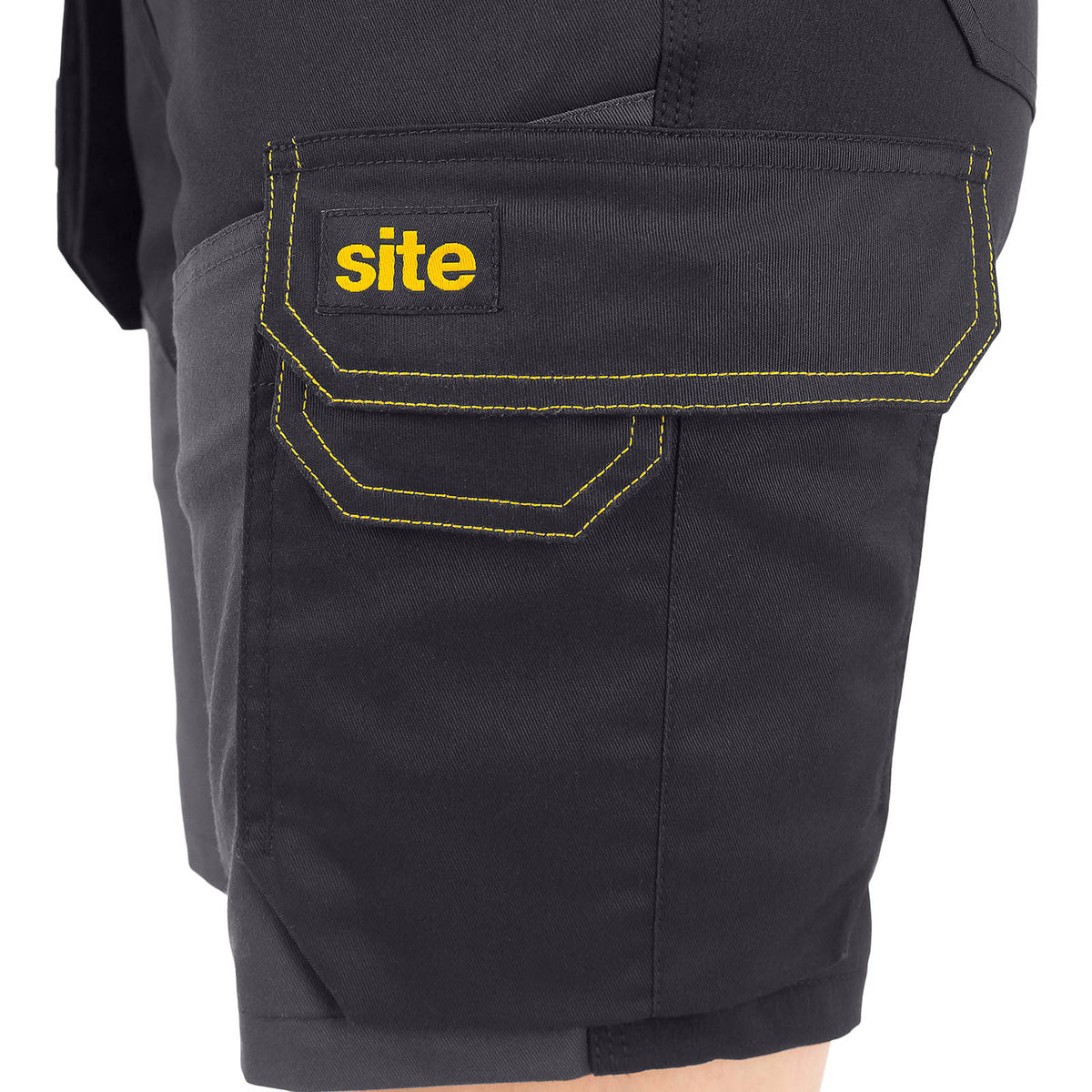 Site Work Shorts Women's Kilani Regular Fit Black Grey Multi Pockets Cargo W32 - Image 7