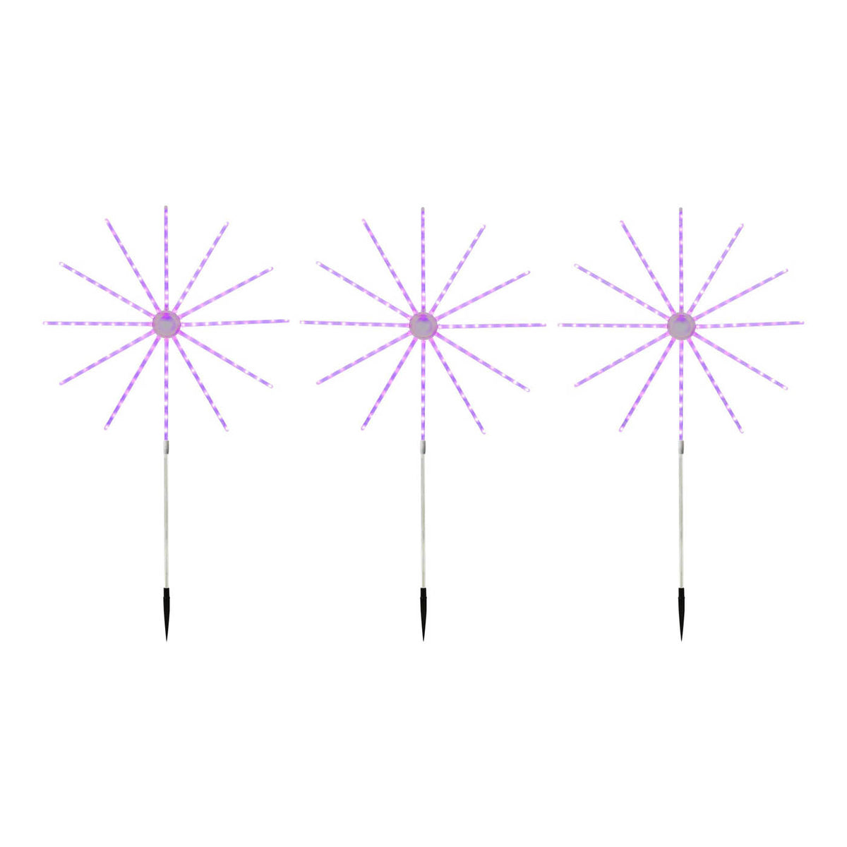 LED Garden Light Path Firework Multicolour With Timer (H)860mm Pack of 3 Lights - Image 7