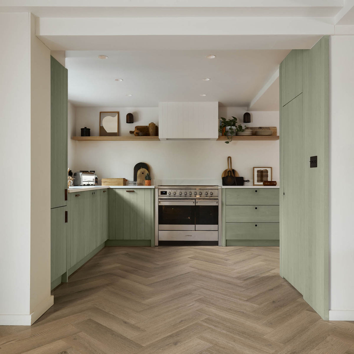 Vinyl Click Plank Flooring Mid Brown Oak Effect Waterproof T6.5mm 1.95m² - Image 2
