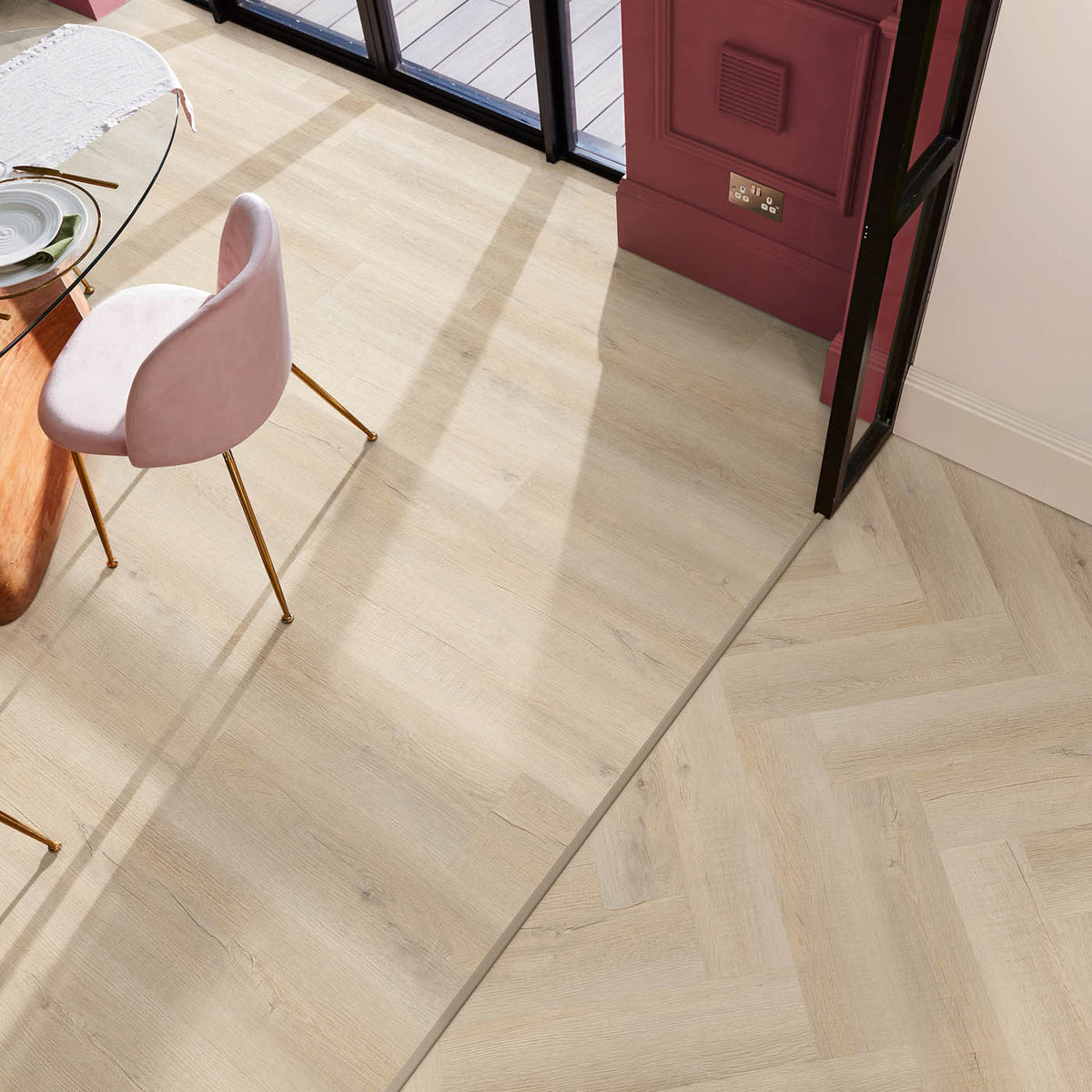 Vinyl Click Planks Beige Taupe Light Oak Effect Embossed Waterproof T6.5mm 3.2m² - Image 5