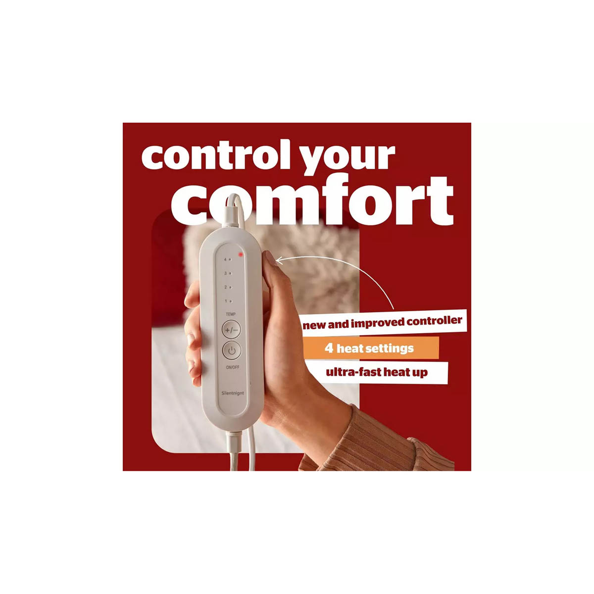 Silentnight Electric Blanket Comfort Control Heated Underblanket Kingsize - Image 3