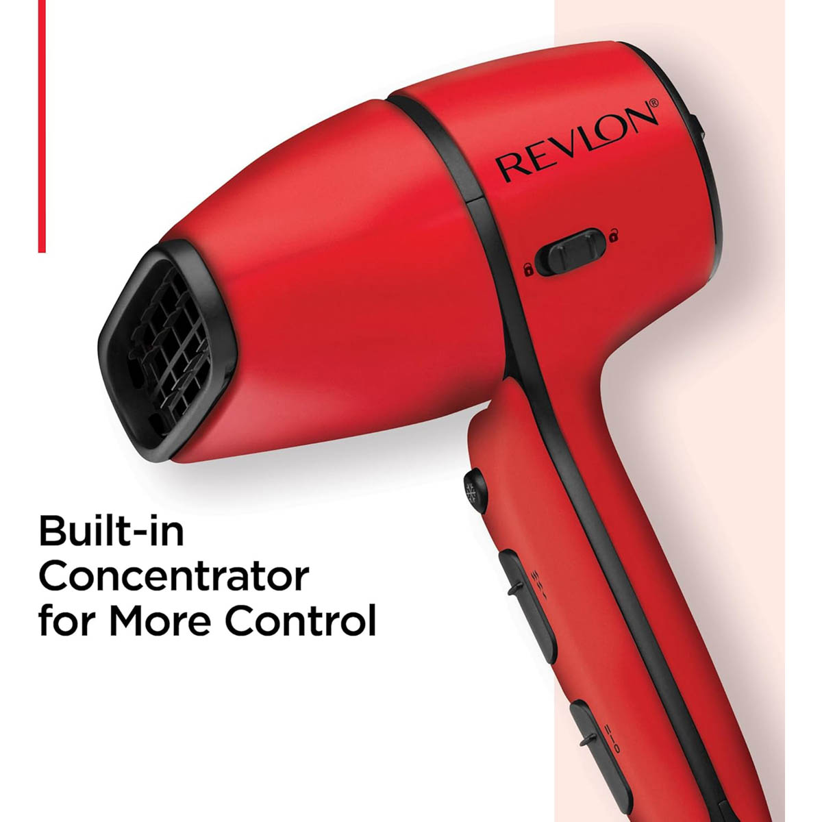 Revlon Hair Dryer Airflow Control Red Ceramic Ionic Curl Enhancing Diffuser - Image 5