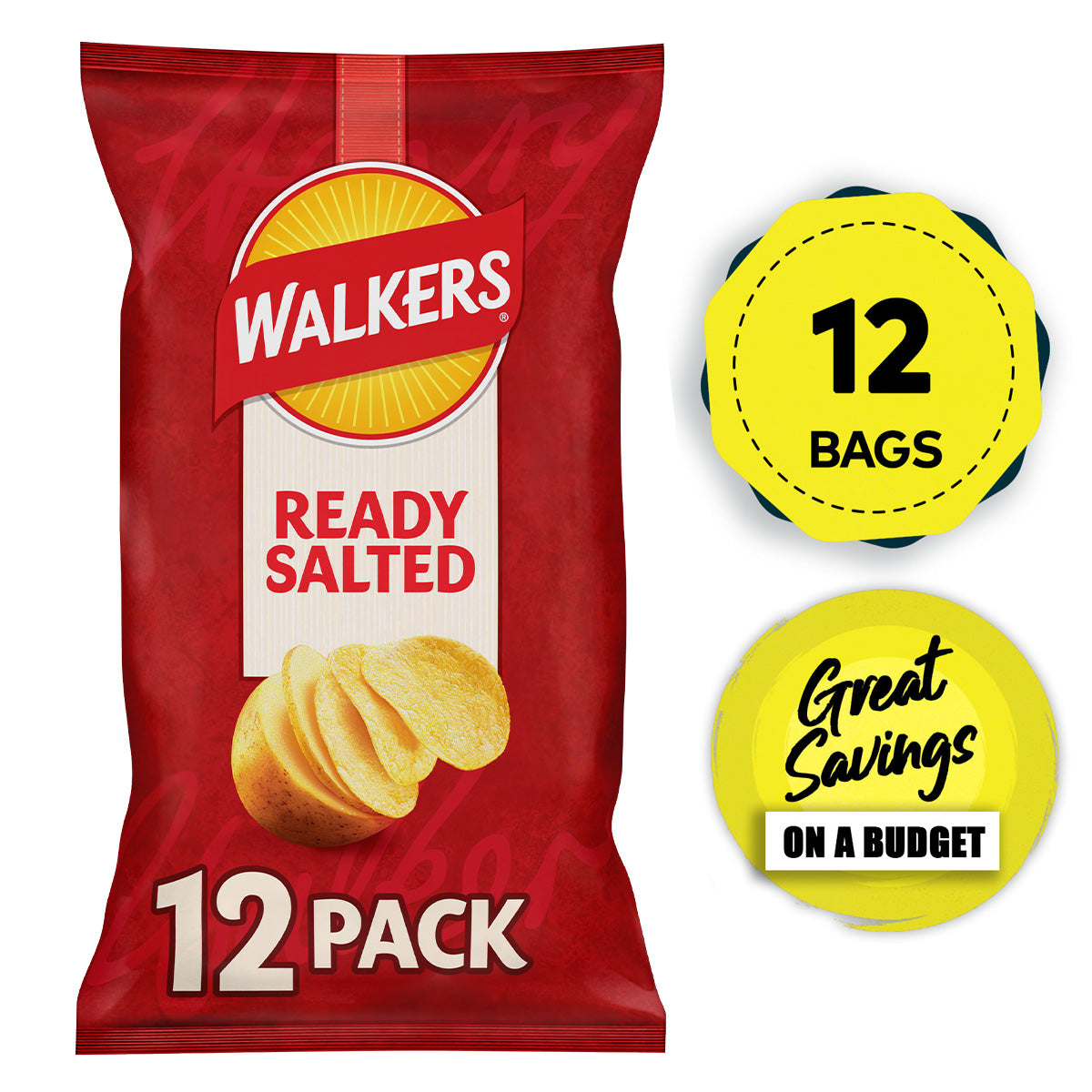 Walkers Crisps Salt Vinegar Quavers Cheese Prawn Cocktail Bundle 84 Bags - Image 2