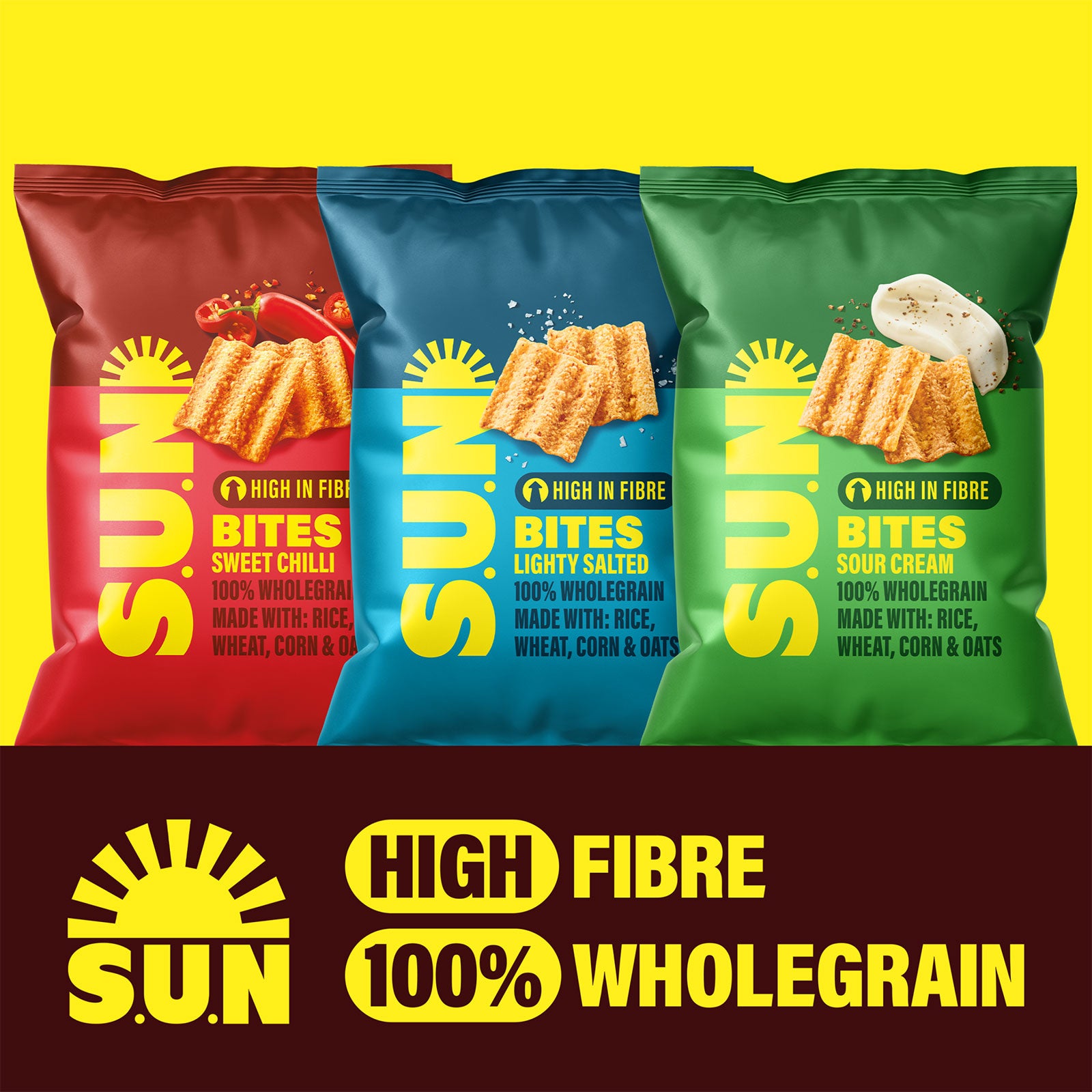 Sunbites Snacks Sour Cream Multipack Crisps 108 x 25g - Image 4