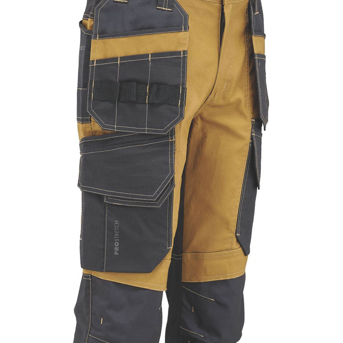 DeWalt Work Trousers Mens Regular Fit Brown Gray Multi Pockets Cargo 34W 31L - Image 4